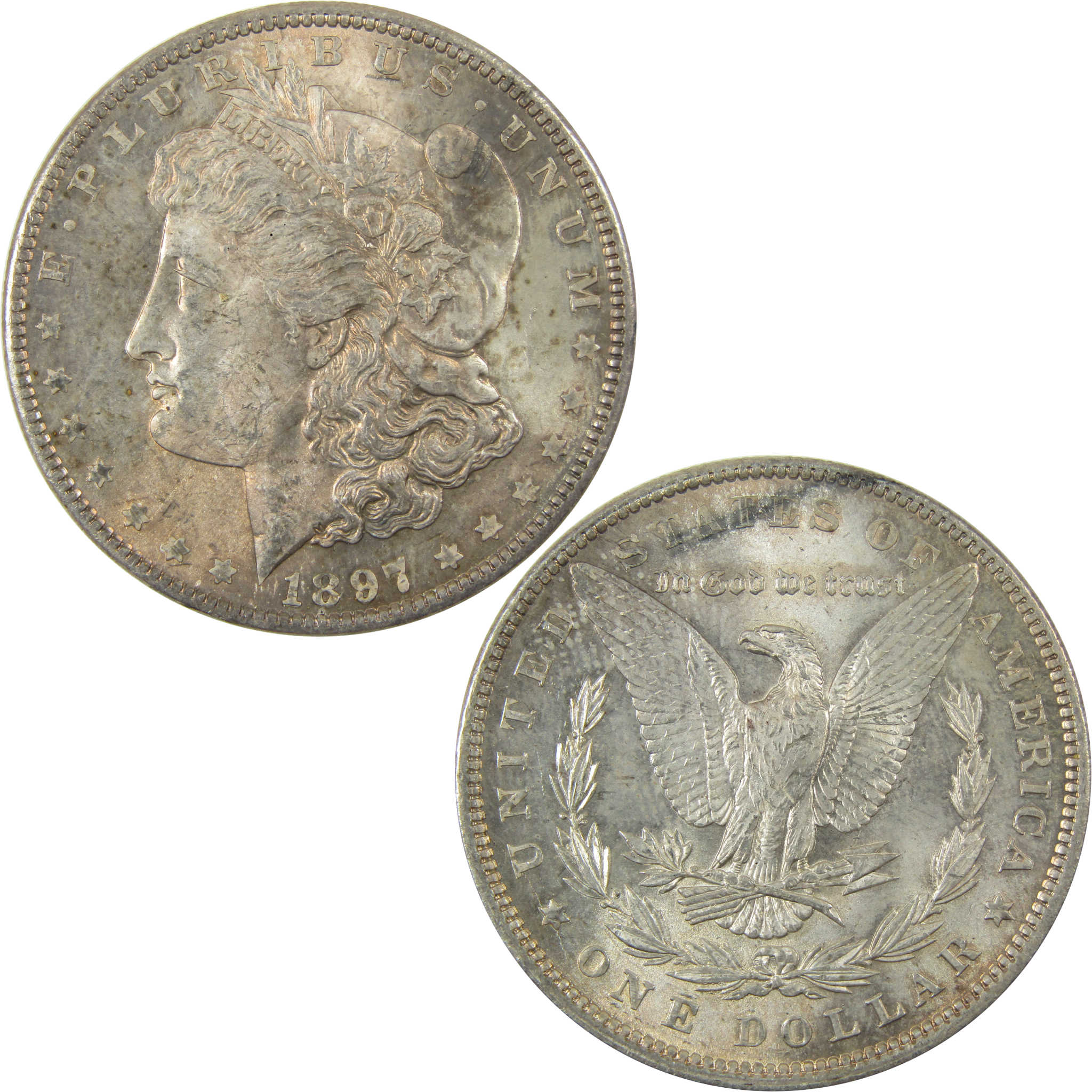 1897 VAM-6A Pitted Reverse Morgan Silver Dollar Unc SKU:CP1401 - Morgan coin - Morgan silver dollar - Morgan silver dollar for sale - Profile Coins &amp; Collectibles