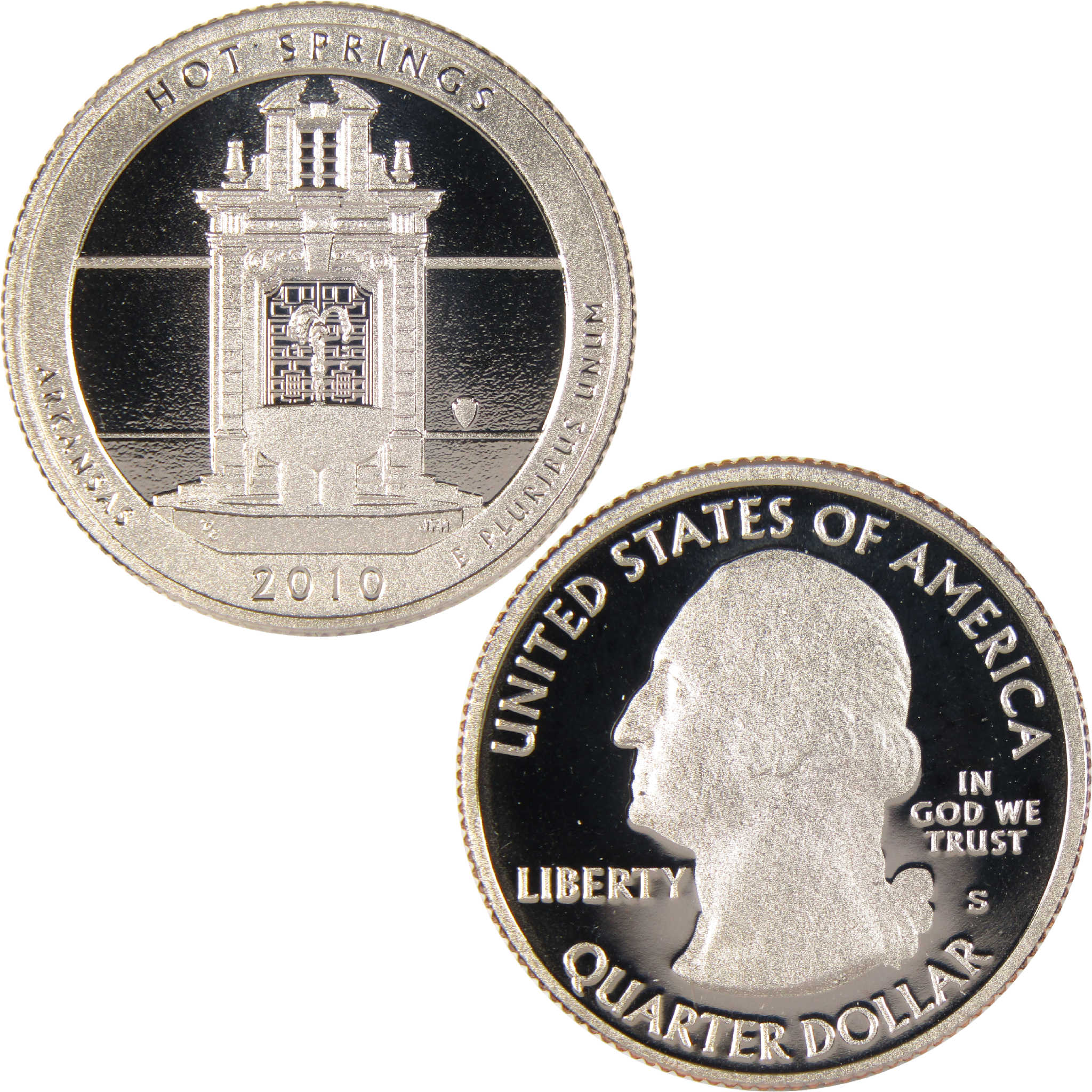 2010 S Hot Springs National Park Quarter Clad 25c Proof Coin