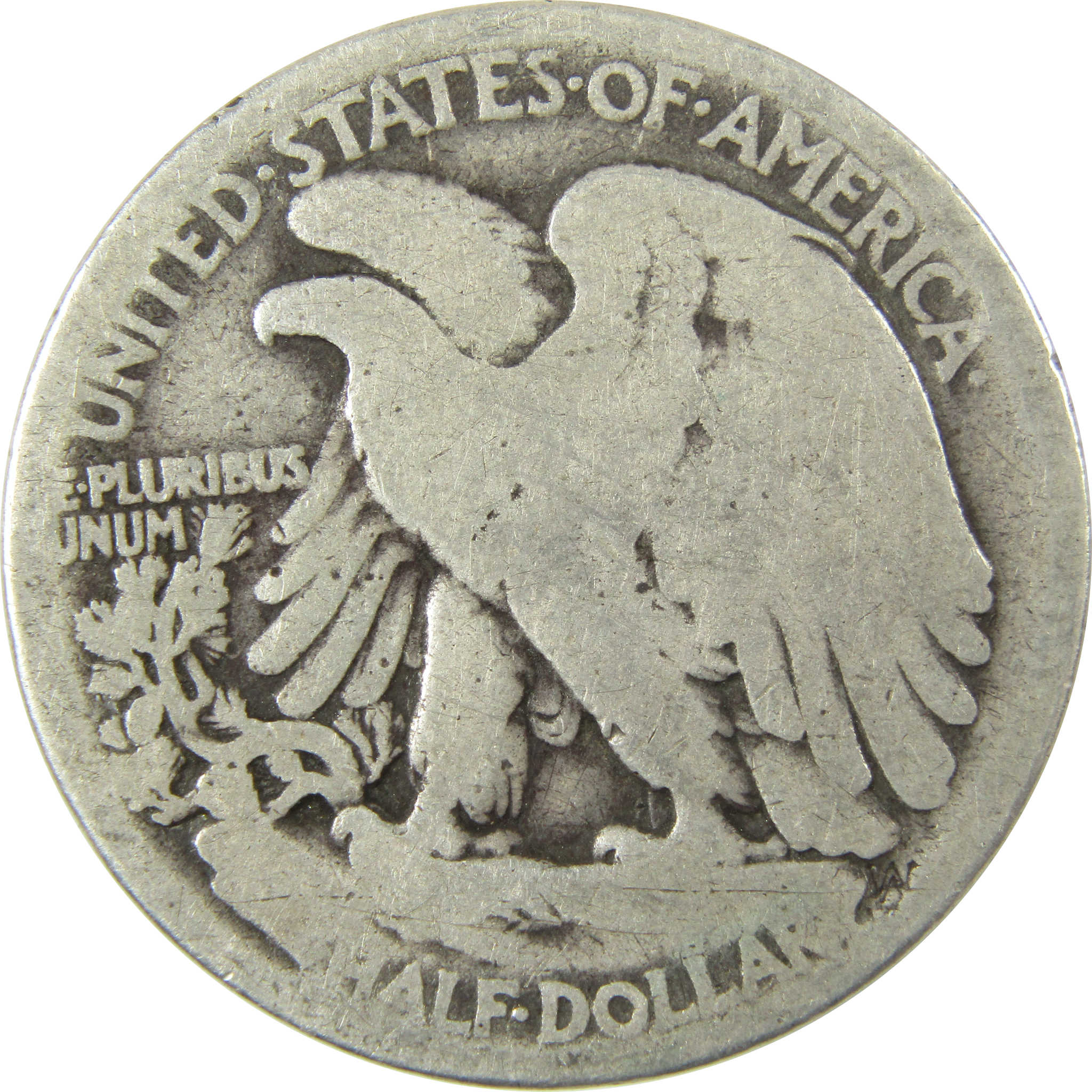 1919 Liberty Walking Silver Half Dollar AG About Good SKU:CP1432