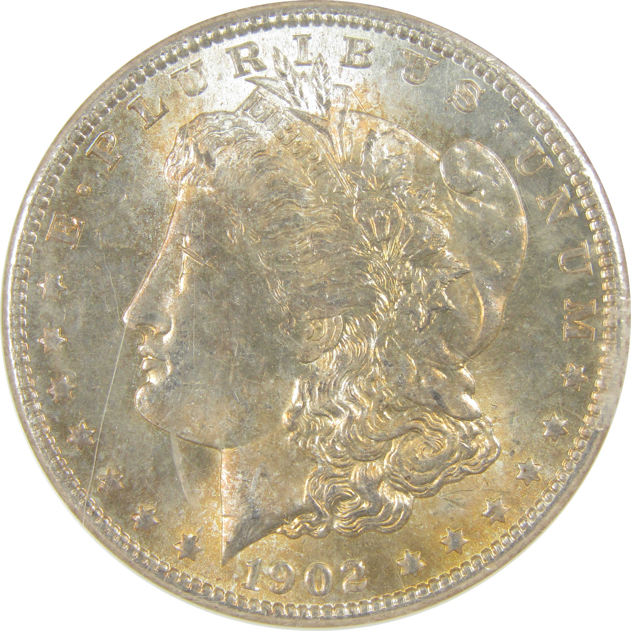 1902 O Morgan Dollar MS 64 NGC Silver Uncirculated Toned SKU:I19577