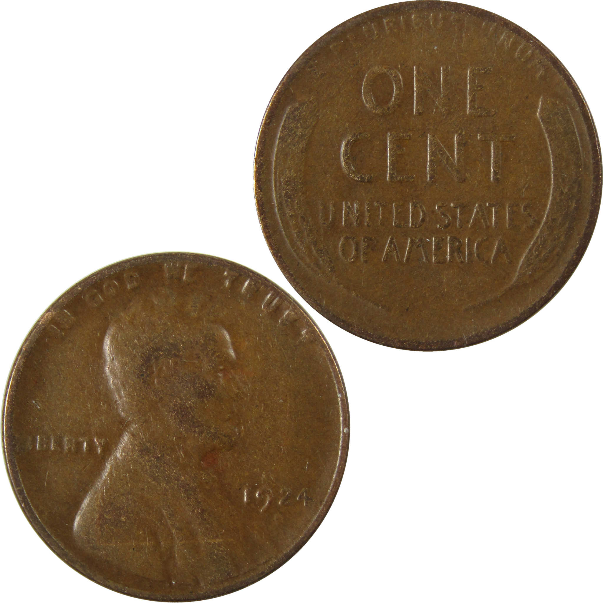 1924 D Lincoln Wheat Cent VG Very Good Penny 1c Coin SKU:I28101