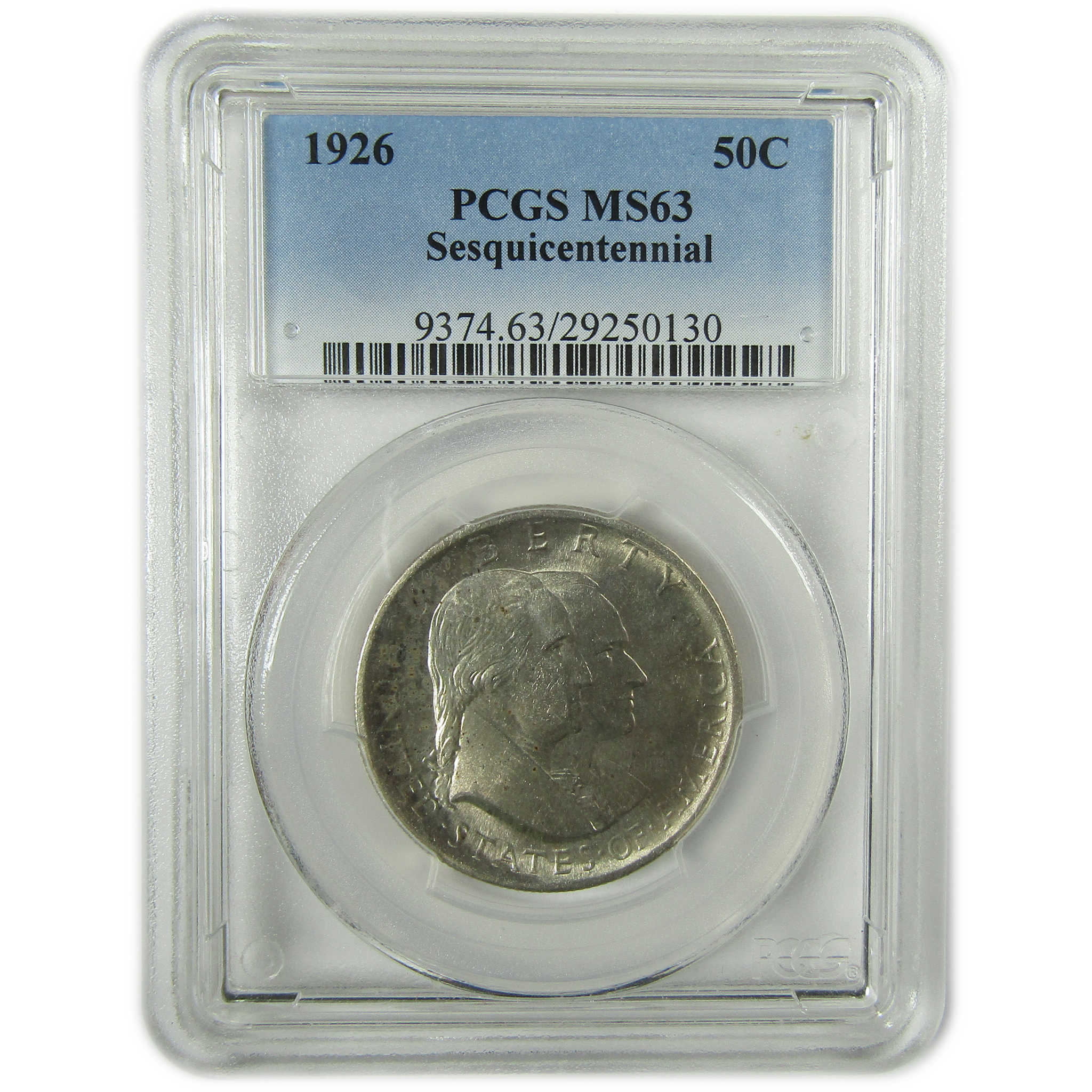 1926 Sesquicentennial Commemorative Silver 50c MS 63 PCGS SKU:CP1535