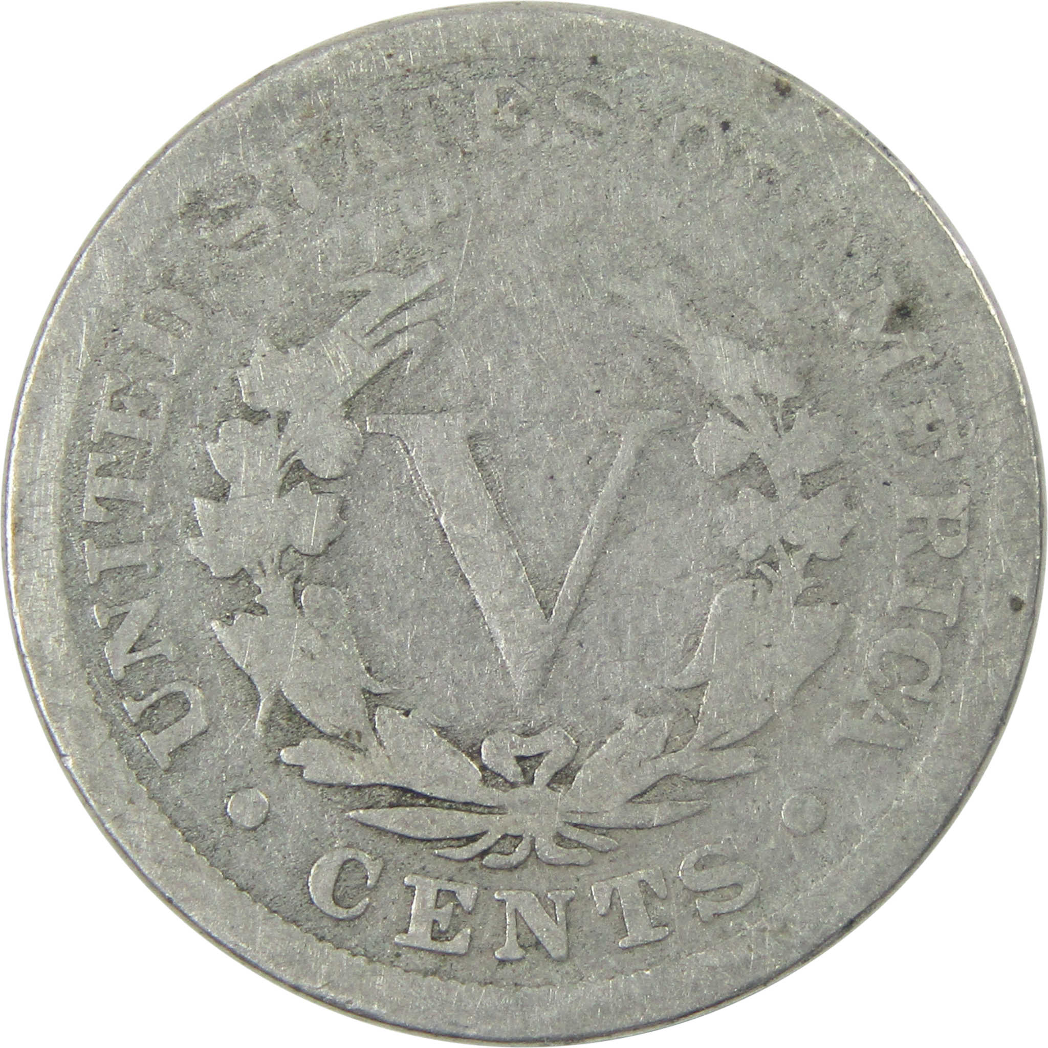 1884 Liberty Head V Nickel G Good Details 5c Coin SKU:I14005