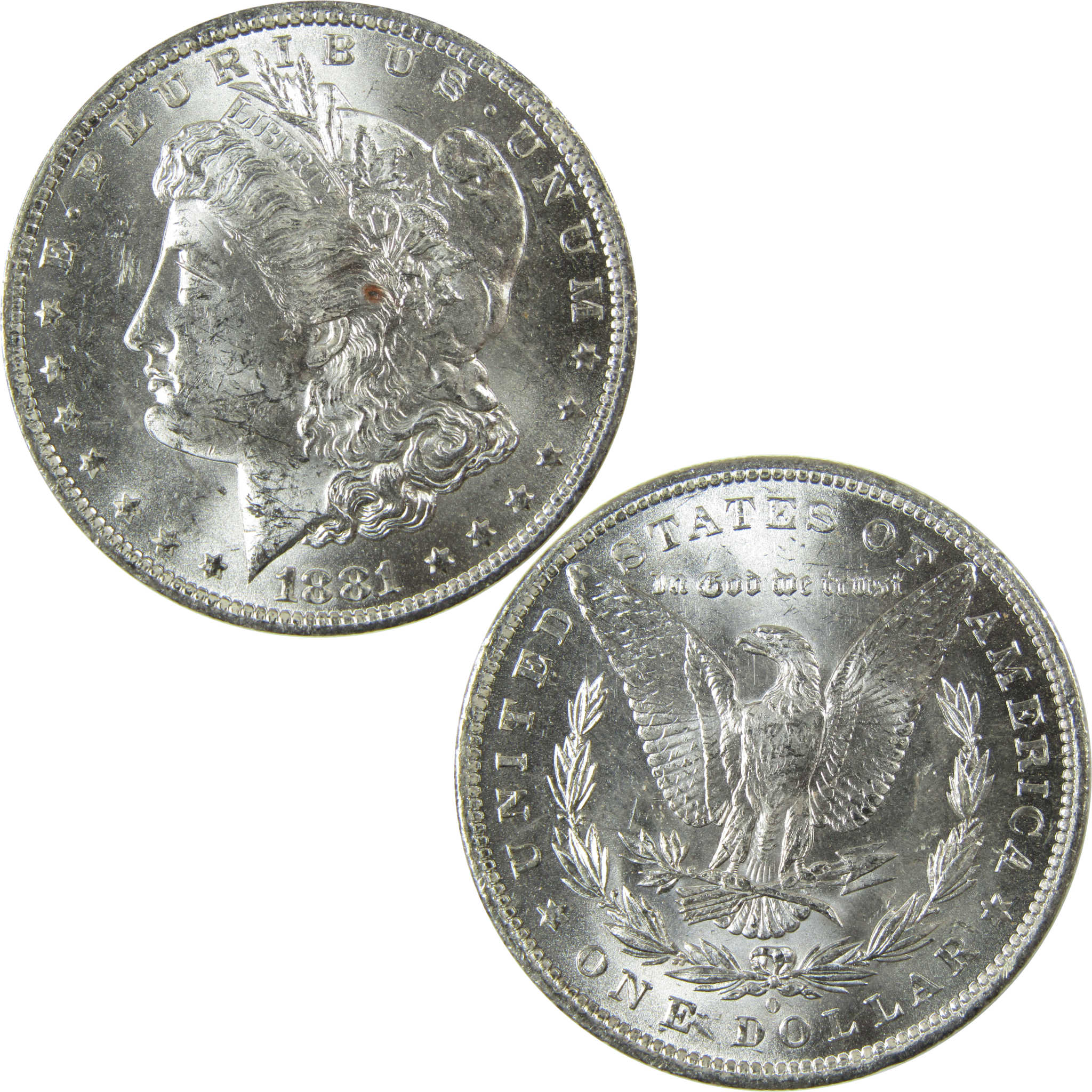 1881 O Morgan Silver Dollar Uncirculated Mint State $1 Coin SKU:I27681