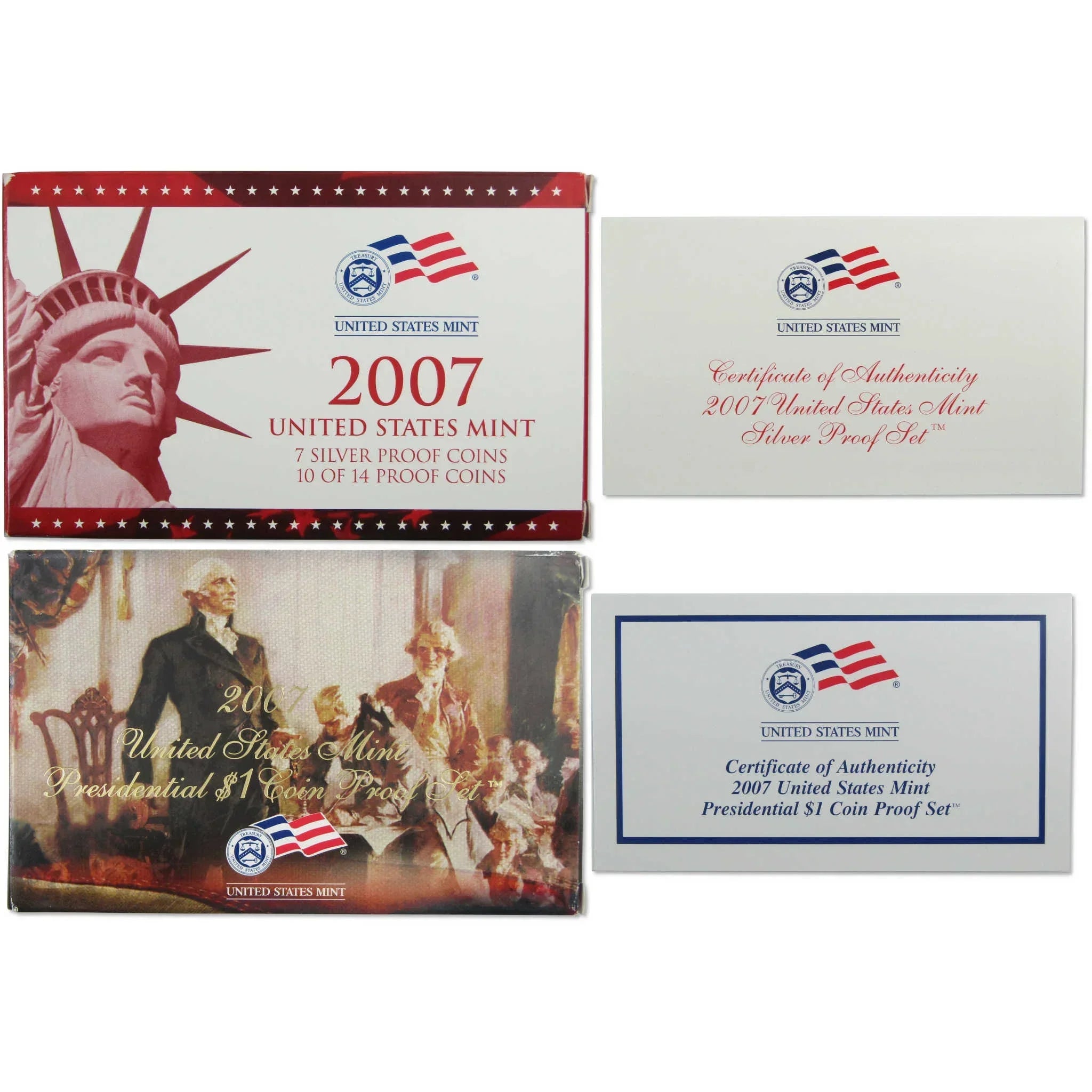 2007 Silver Proof Set U.S. Mint Original Government Packaging OGP COA