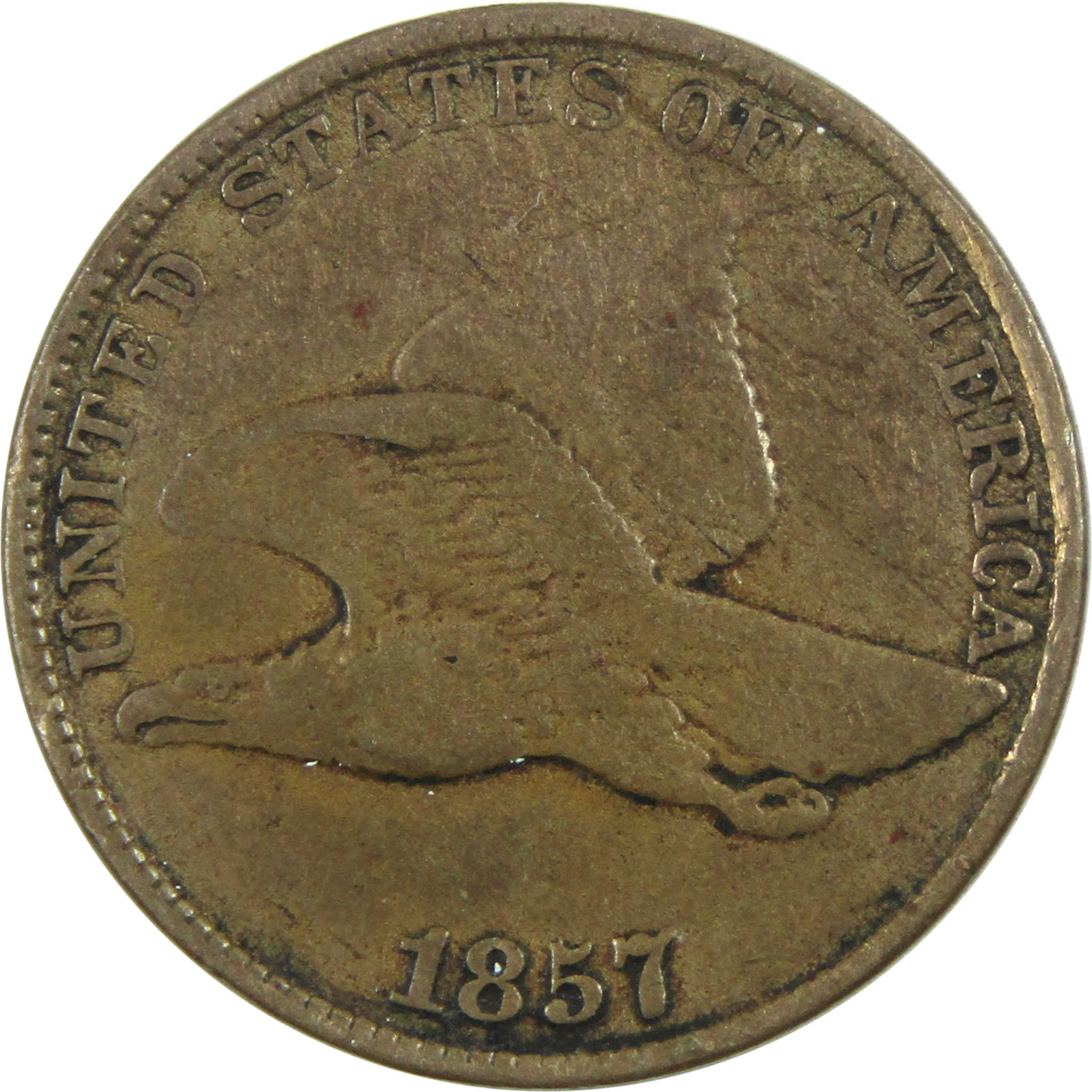 1857 Flying Eagle Cent VG Very Good Copper-Nickel SKU:I13338