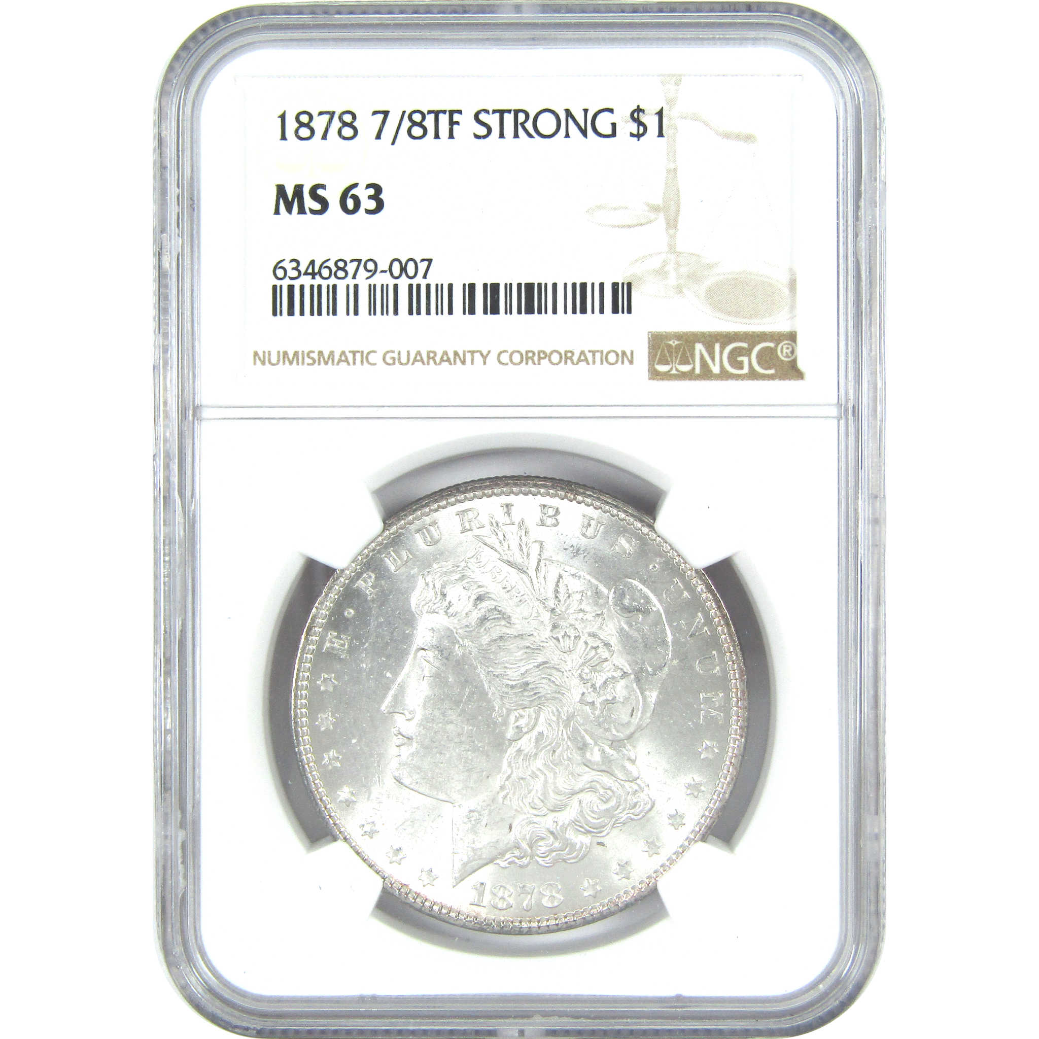 1878 7/8TF Strong Morgan Dollar MS 63 NGC Silver $1 Coin SKU:I16420 - Morgan coin - Morgan silver dollar - Morgan silver dollar for sale - Profile Coins &amp; Collectibles