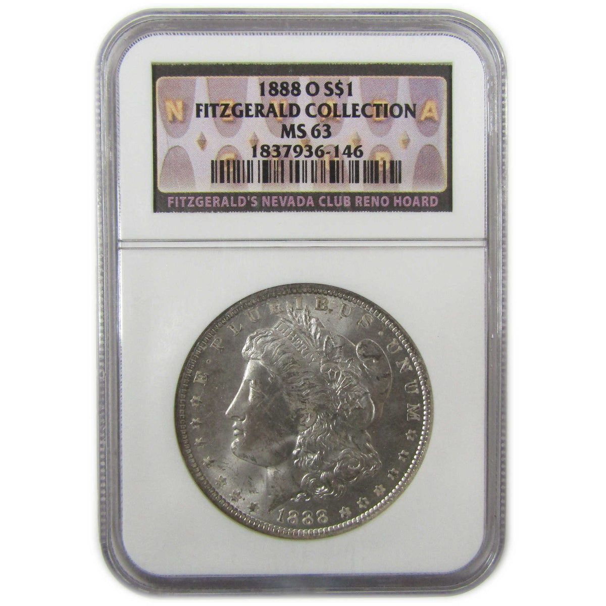 1888 O Morgan Silver $1 MS 63 NGC Fitzgerald Collection SKU:CP1665