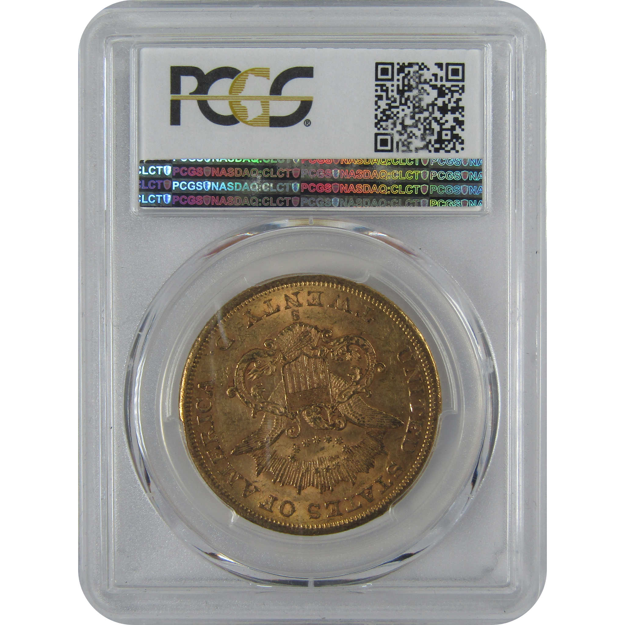 1857 S Liberty Head Double Eagle AU 58+ PCGS Gold $20 Coin