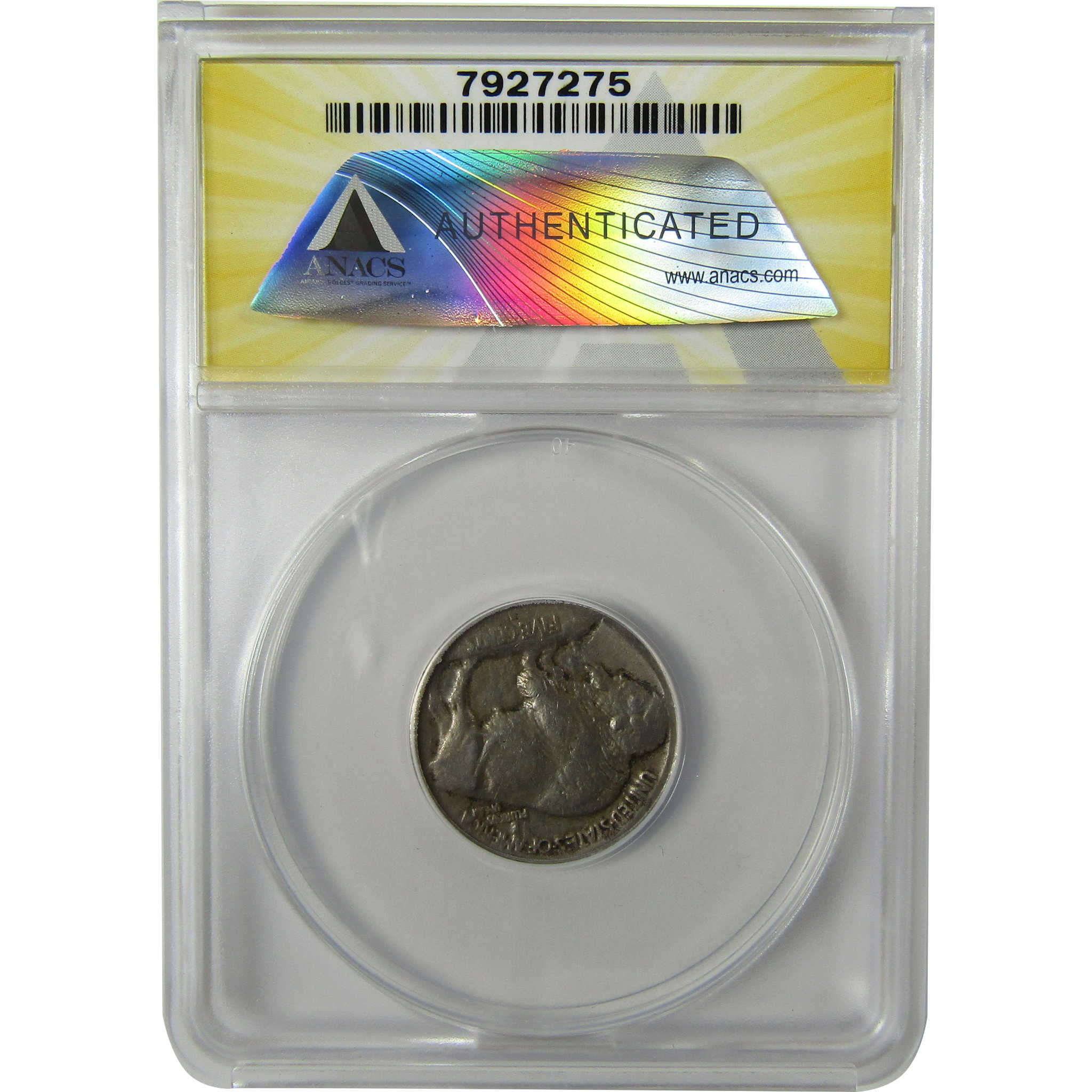 1913 S Type 1 Indian Head Buffalo Nickel VF 25 ANACS SKU:I28591