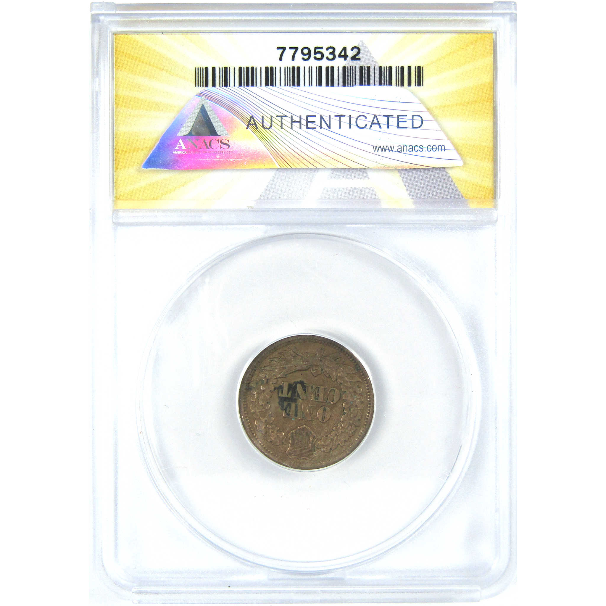 1863 Indian Head Cent VF 30 Details ANACS Copper-Nickel SKU:I16064