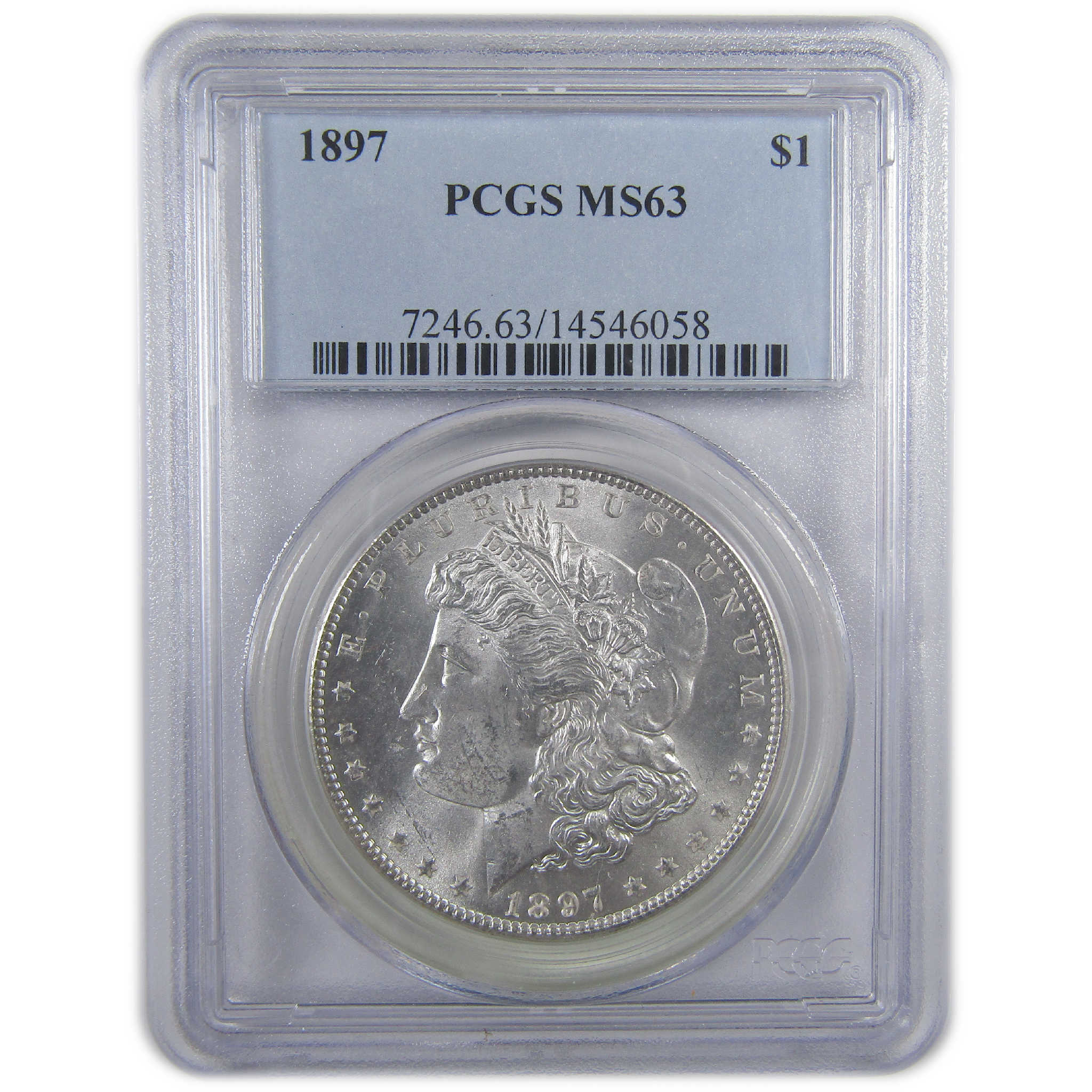 1897 Morgan Dollar MS 63 PCGS Silver Uncirculated $1 Coin SKU:I18147 - Morgan coin - Morgan silver dollar - Morgan silver dollar for sale - Profile Coins &amp; Collectibles