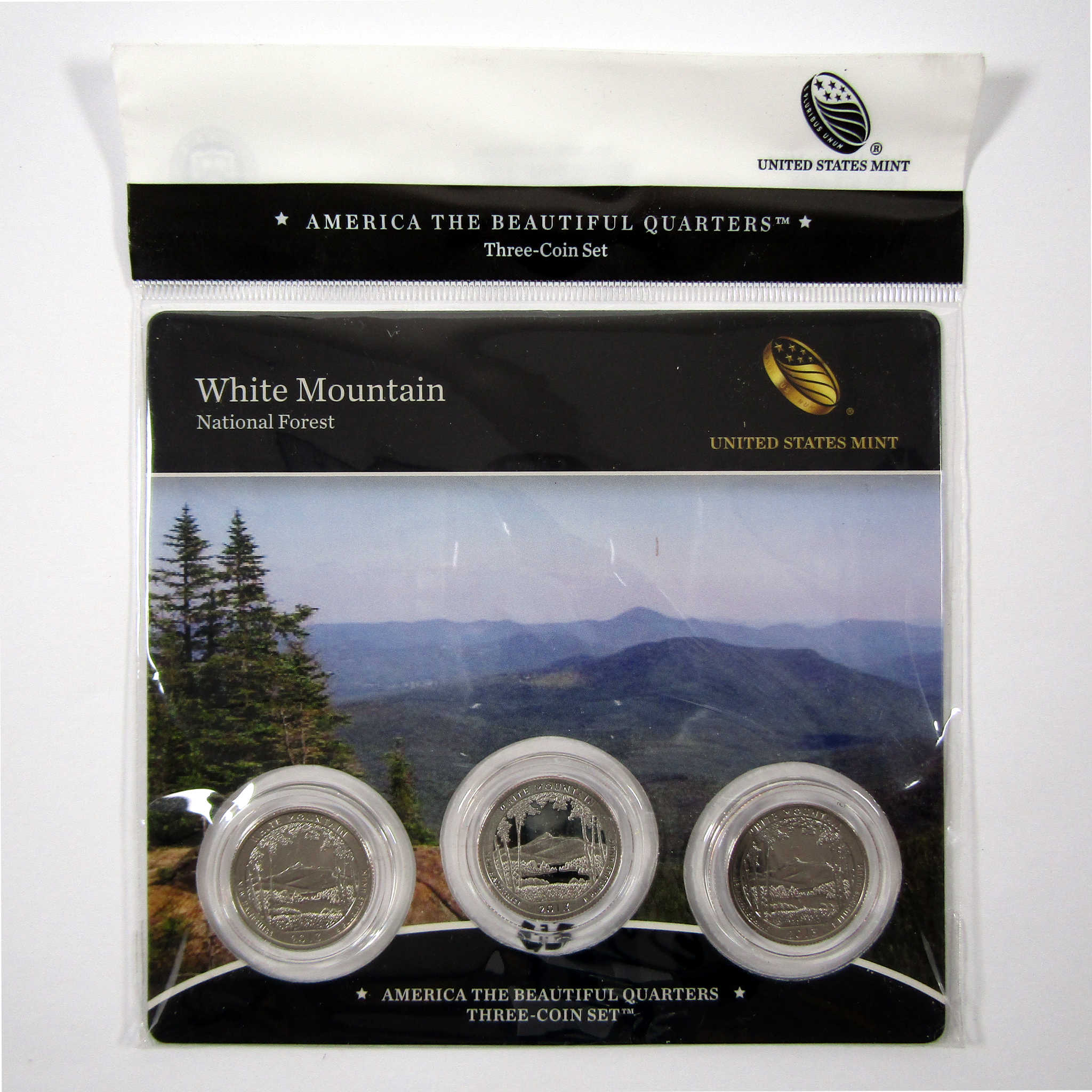 2013 PDS White Mountain National Park Quarter Set COA SKU:CPC3649