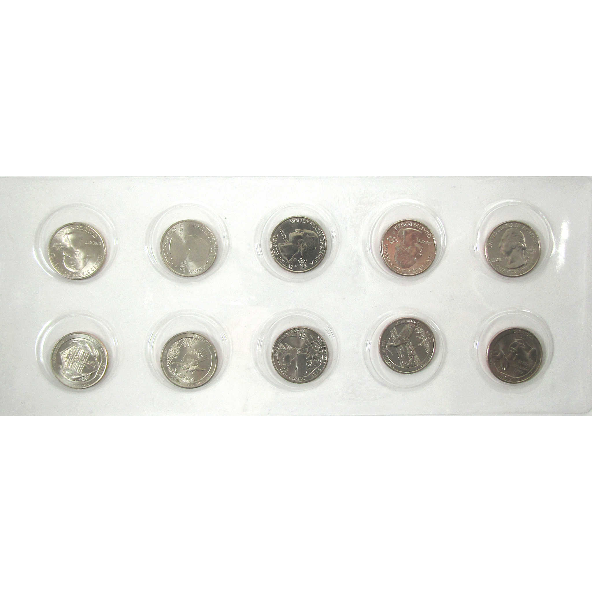 2015 P&D Quarter 10 Piece Set Uncirculated 25c Coin SKU:CPC8521