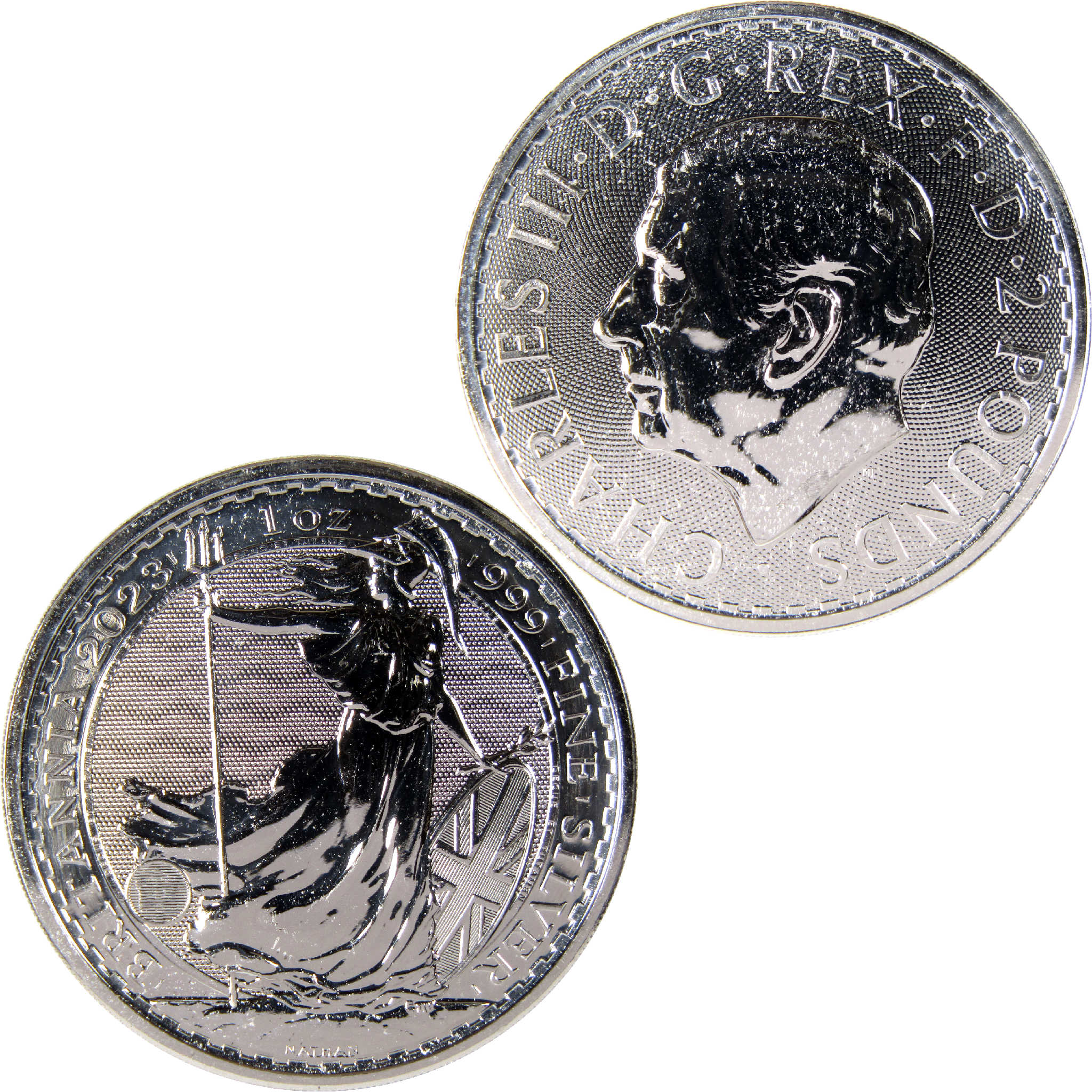 2023 UK Britannia BU Unc 1 oz .999 Silver Bullion £2 Coin SKU:I11630