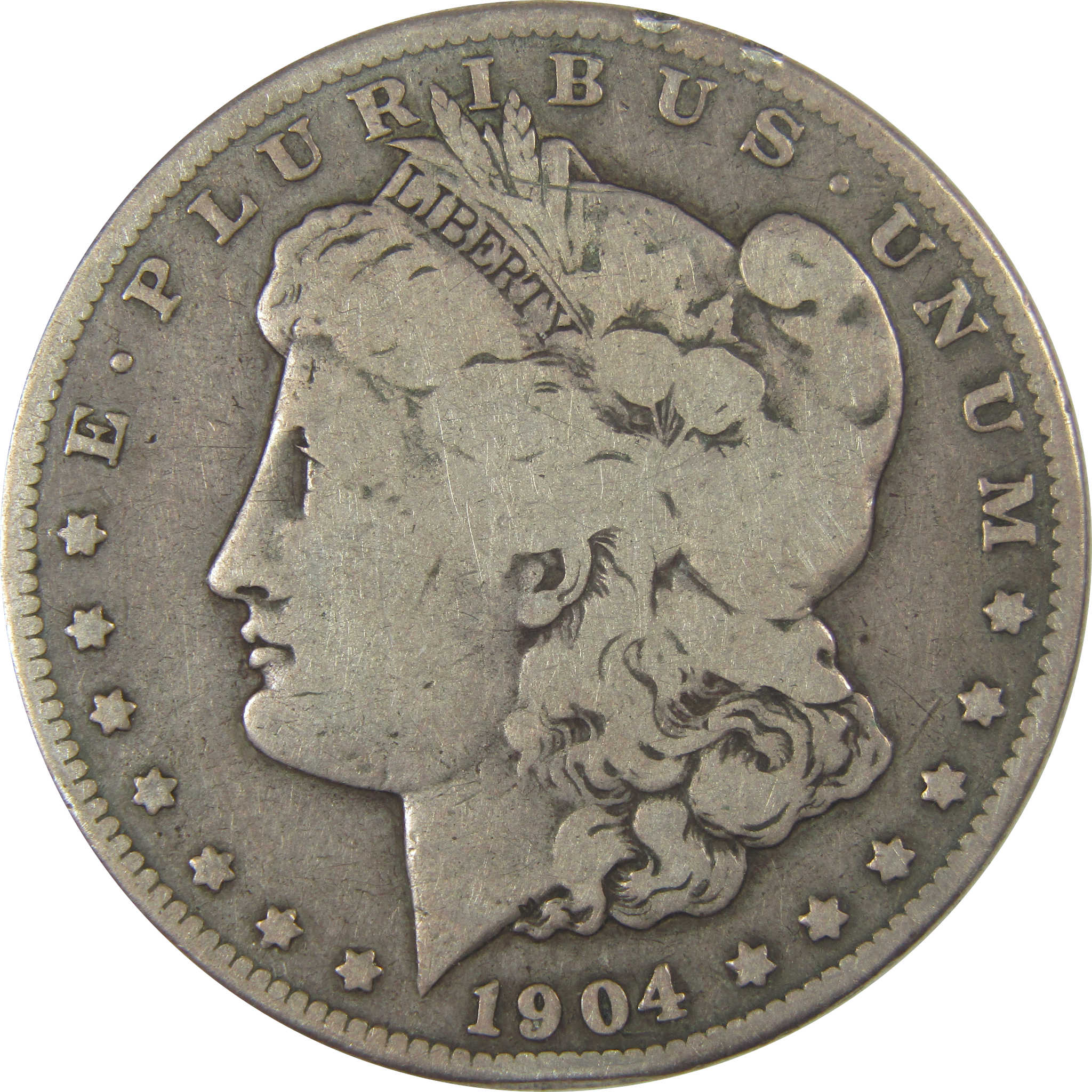 1904 S Morgan Dollar VG Very Good Details Silver $1 Coin SKU:CPC1076 - Morgan coin - Morgan silver dollar - Morgan silver dollar for sale - Profile Coins &amp; Collectibles