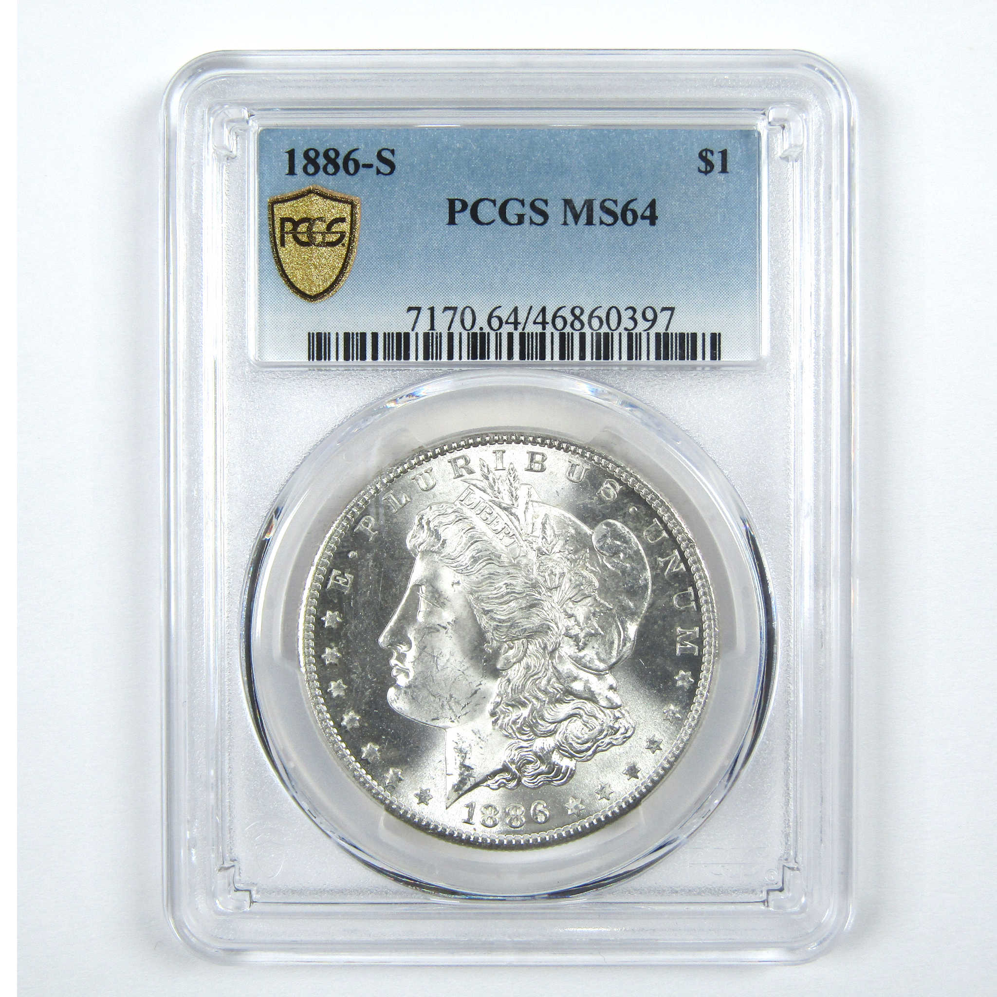 1886 S Morgan Dollar MS 64 PCGS Silver $1 Uncirculated Coin SKU:I14846 - Morgan coin - Morgan silver dollar - Morgan silver dollar for sale - Profile Coins &amp; Collectibles