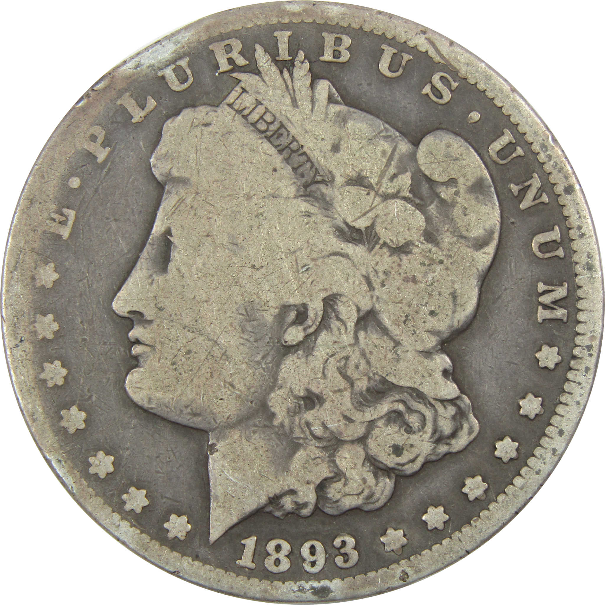 1893 CC Morgan Dollar G Good Silver $1 Coin SKU:I13116 - Morgan coin - Morgan silver dollar - Morgan silver dollar for sale - Profile Coins &amp; Collectibles