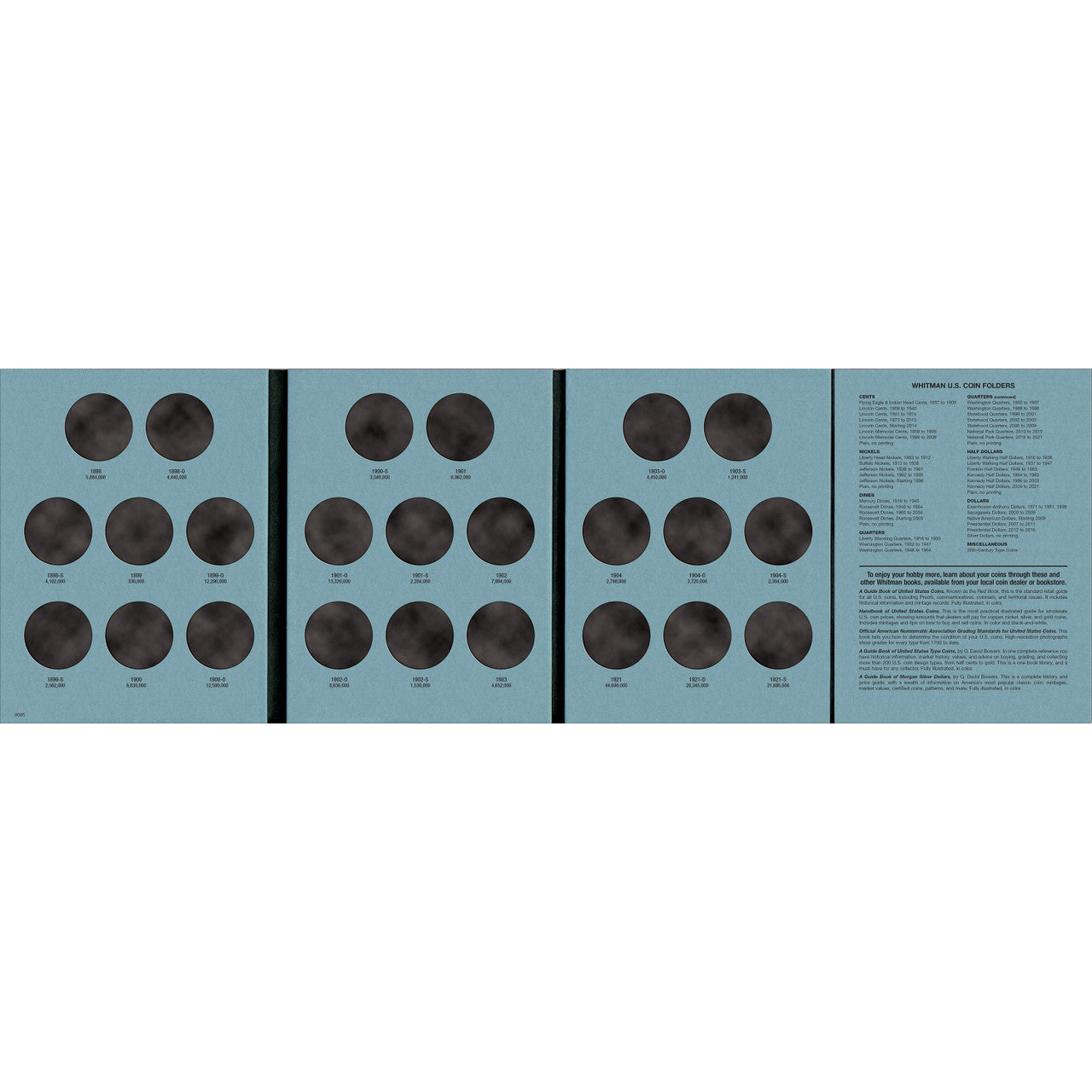 Whitman Morgan Silver Dollar Coin Folder Collection #4 1898-1921