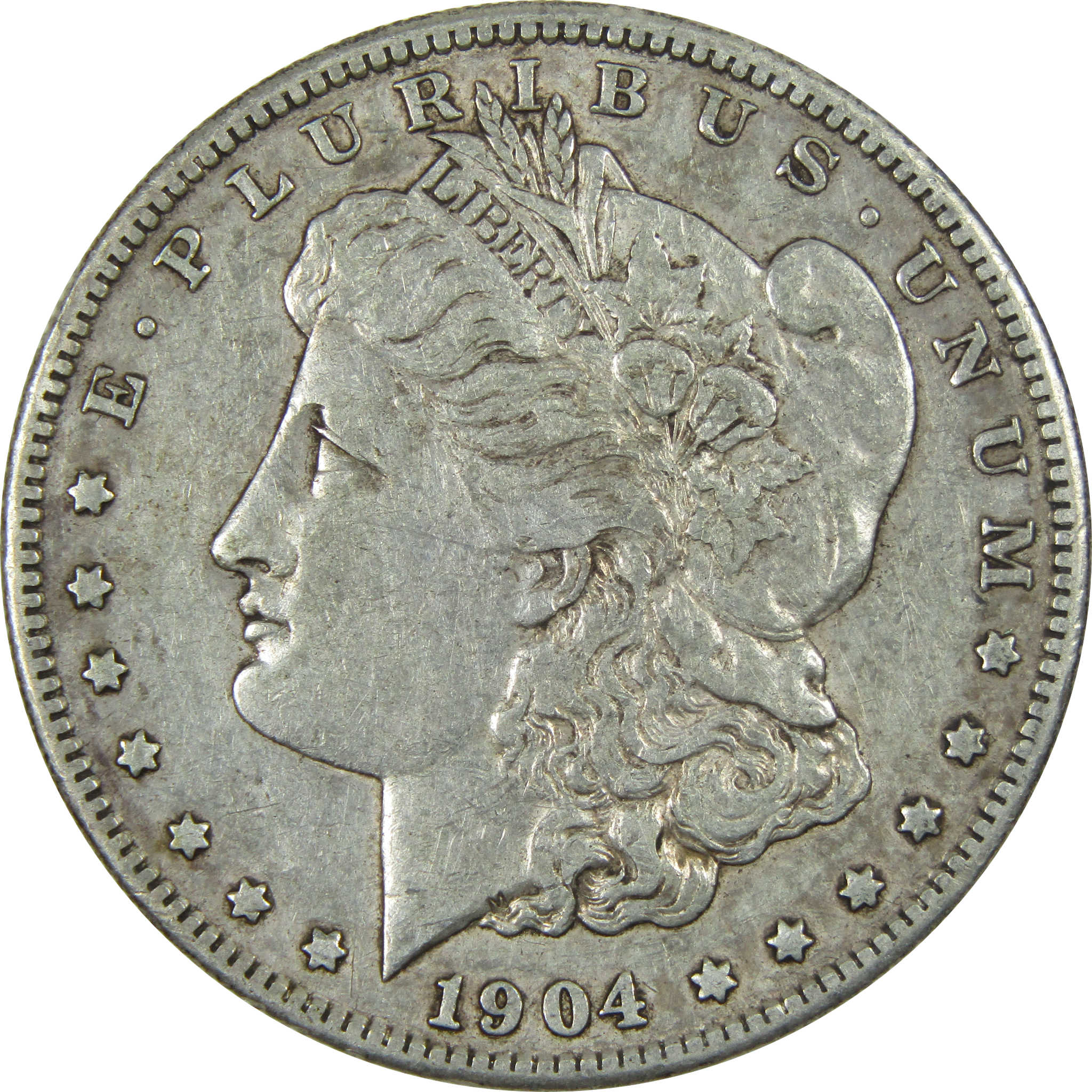 1904 S Morgan Dollar XF EF Extremely Fine Silver $1 Coin SKU:I14766 - Morgan coin - Morgan silver dollar - Morgan silver dollar for sale - Profile Coins &amp; Collectibles