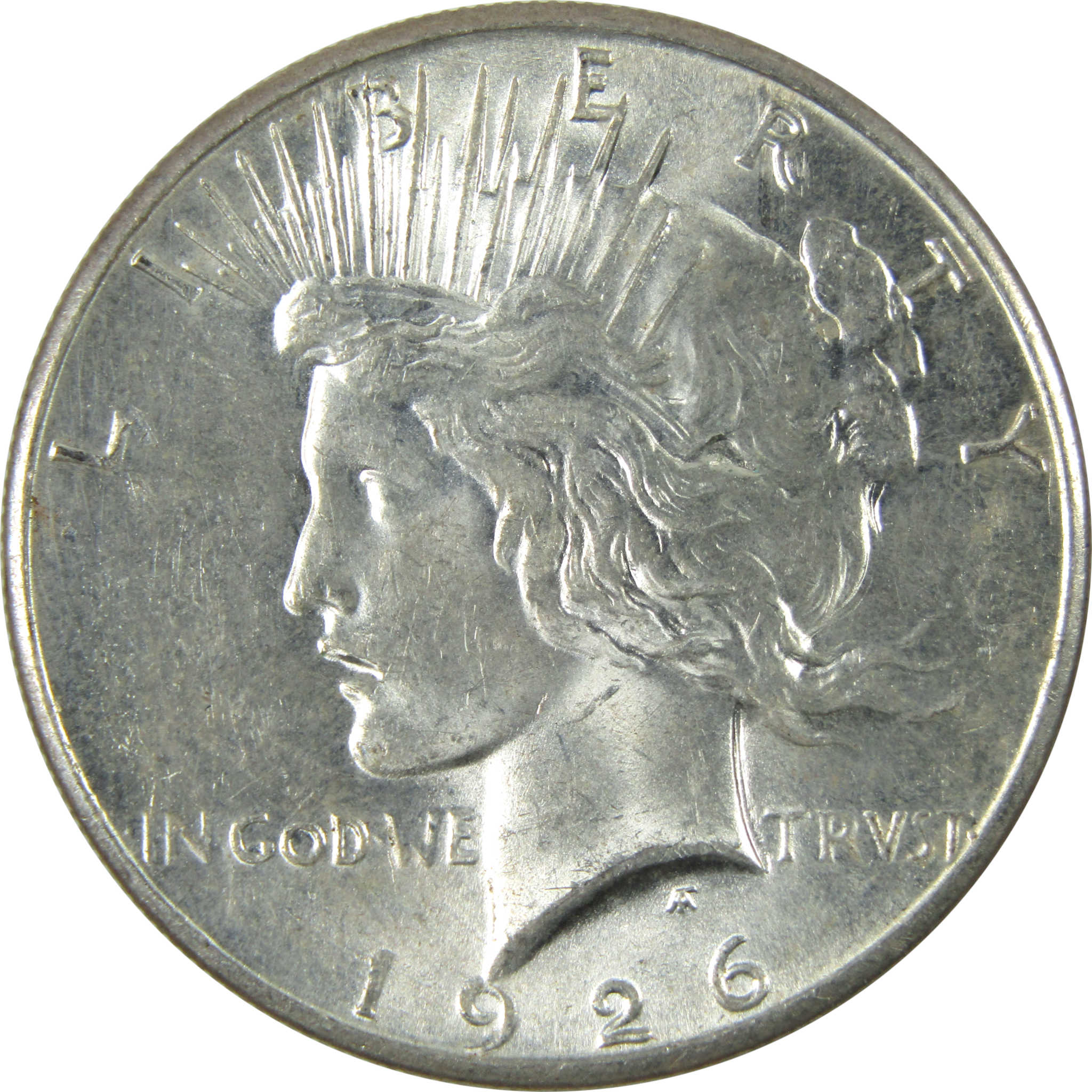 1926 S Peace Dollar Borderline Uncirculated Silver $1 Coin SKU:I14575