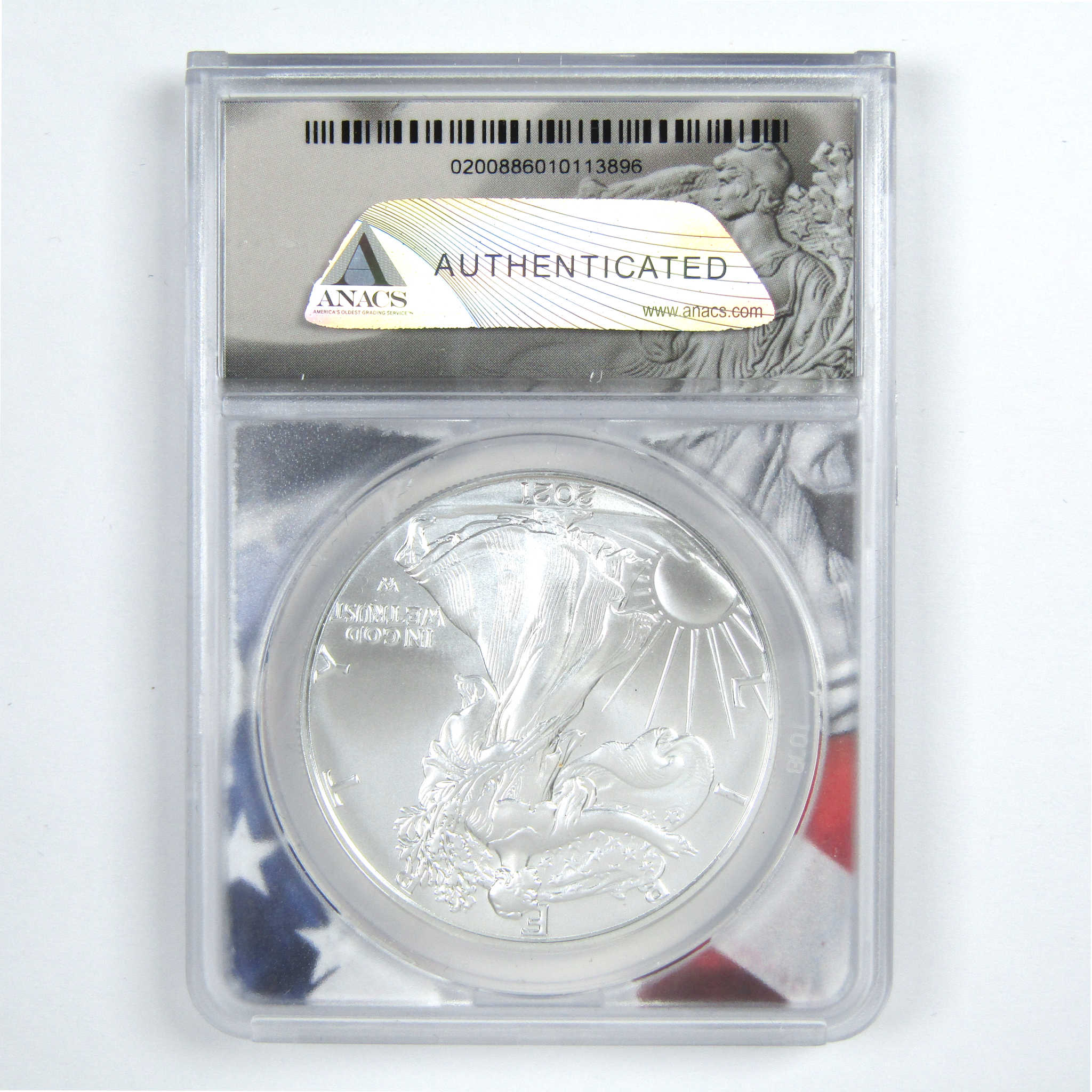 2021 (S) Type 2 American Silver Eagle MS 70 ANACS $1 SKU:CPC7821