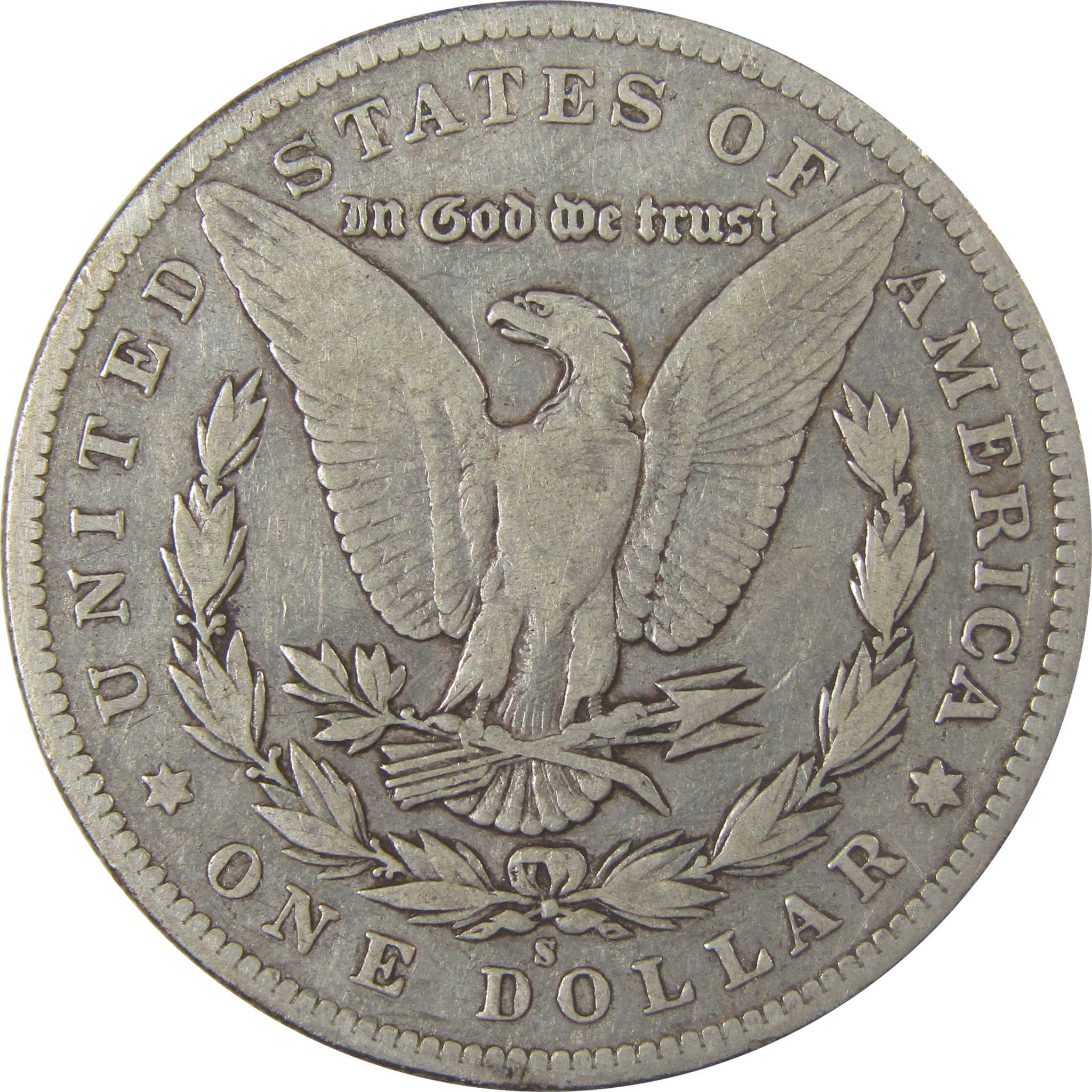 1895 S Morgan Silver Dollar F Fine $1 Coin SKU:I25306 - Morgan coin - Morgan silver dollar - Morgan silver dollar for sale - Profile Coins &amp; Collectibles