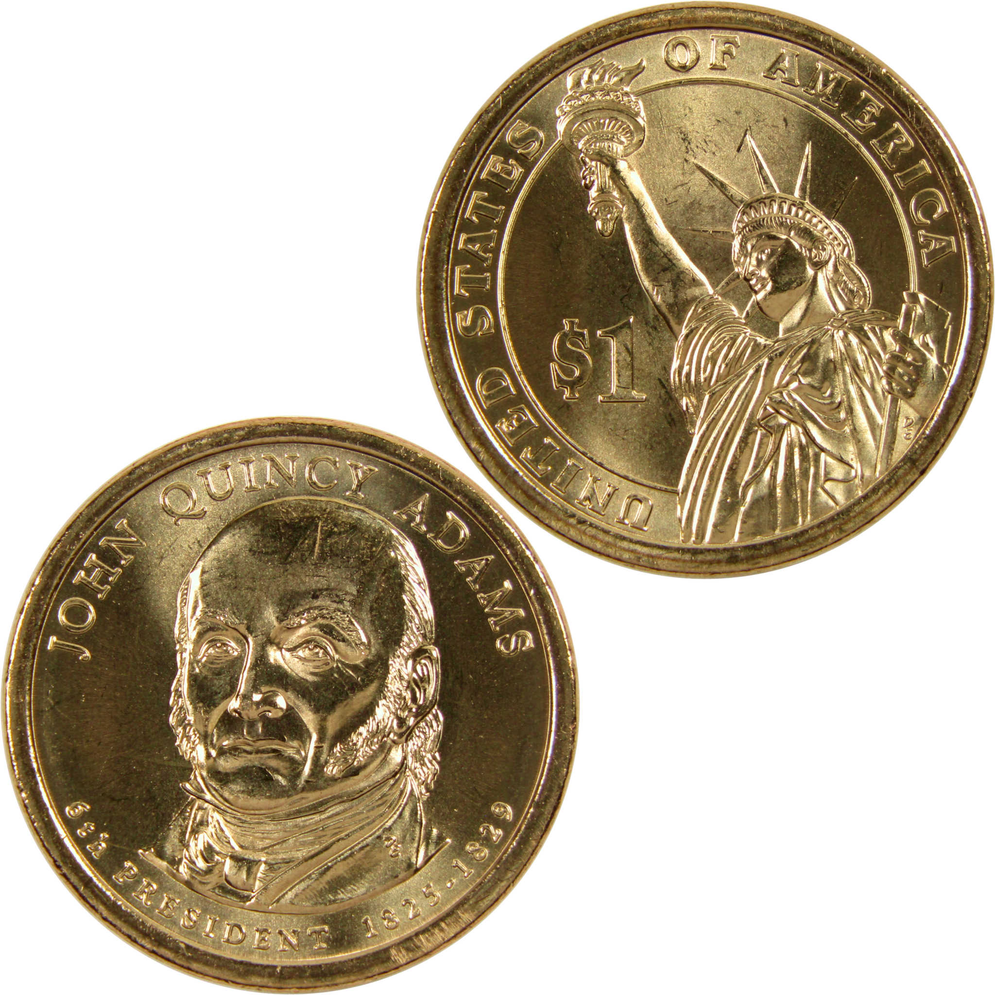 2008 P John Quincy Adams Presidential Dollar BU Uncirculated $1 Coin