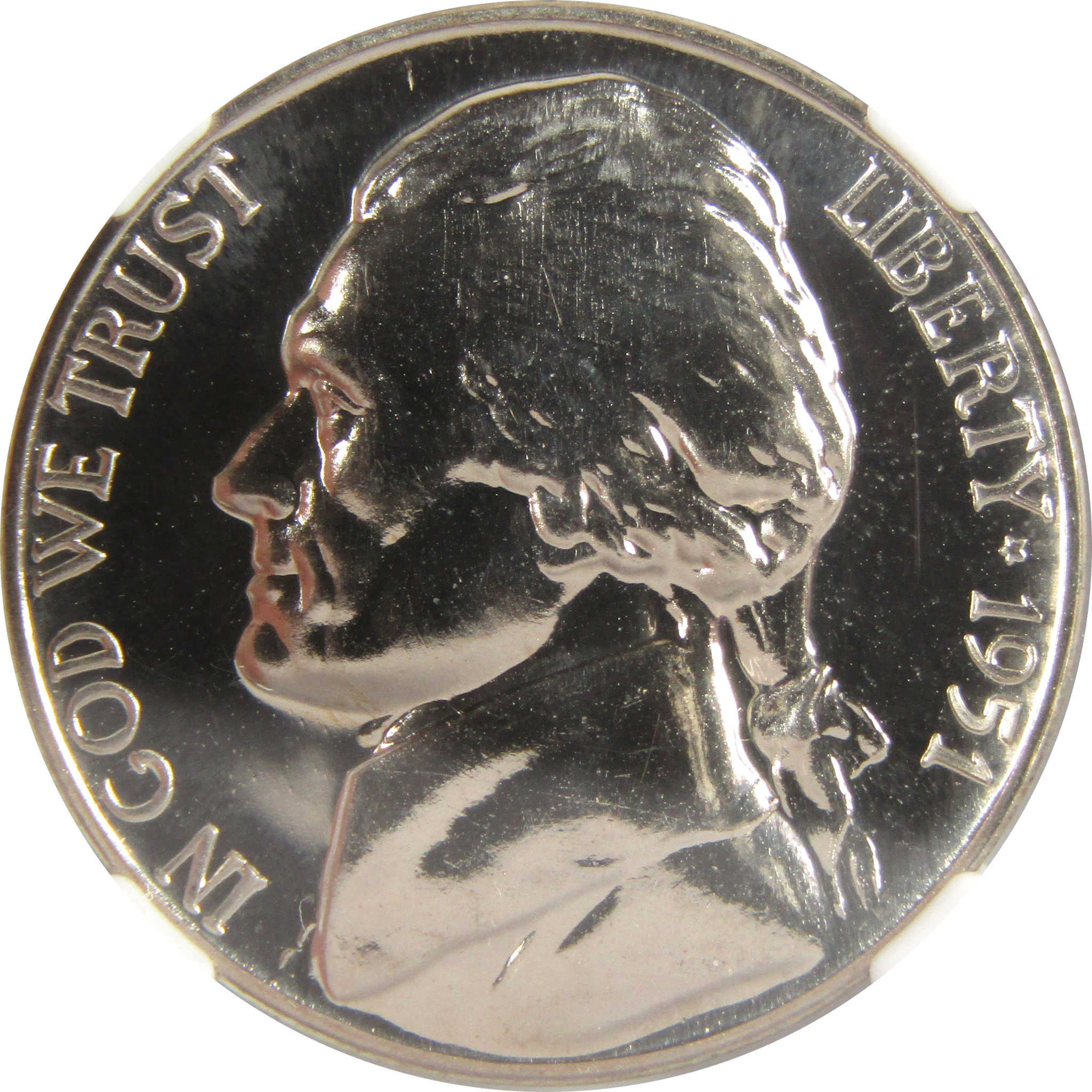 1951 Jefferson Nickel PF 68 NGC Proof 5c Coin Collectible SKU:I27334