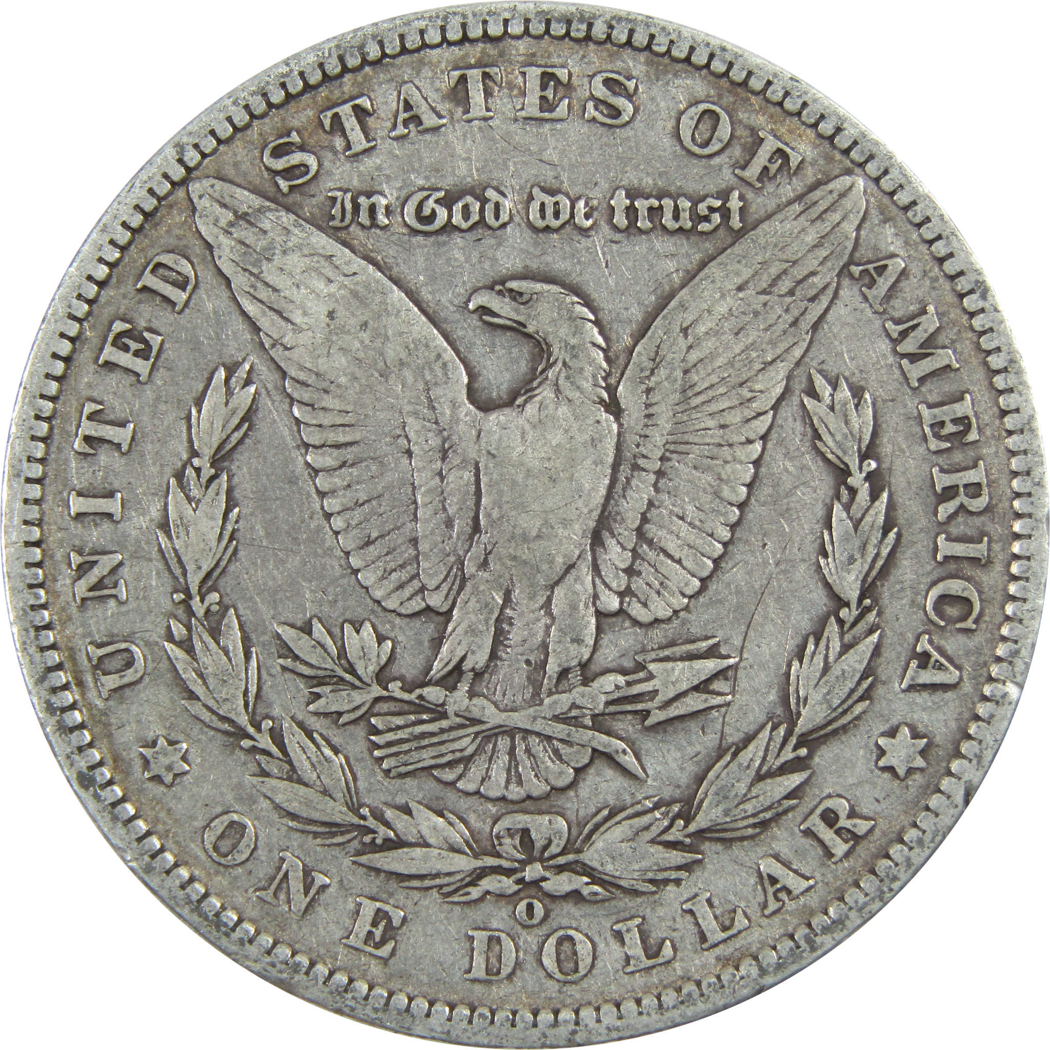 1886 O E on Reverse Morgan Dollar F Fine Silver $1 Coin SKU:I13473 - Morgan coin - Morgan silver dollar - Morgan silver dollar for sale - Profile Coins &amp; Collectibles