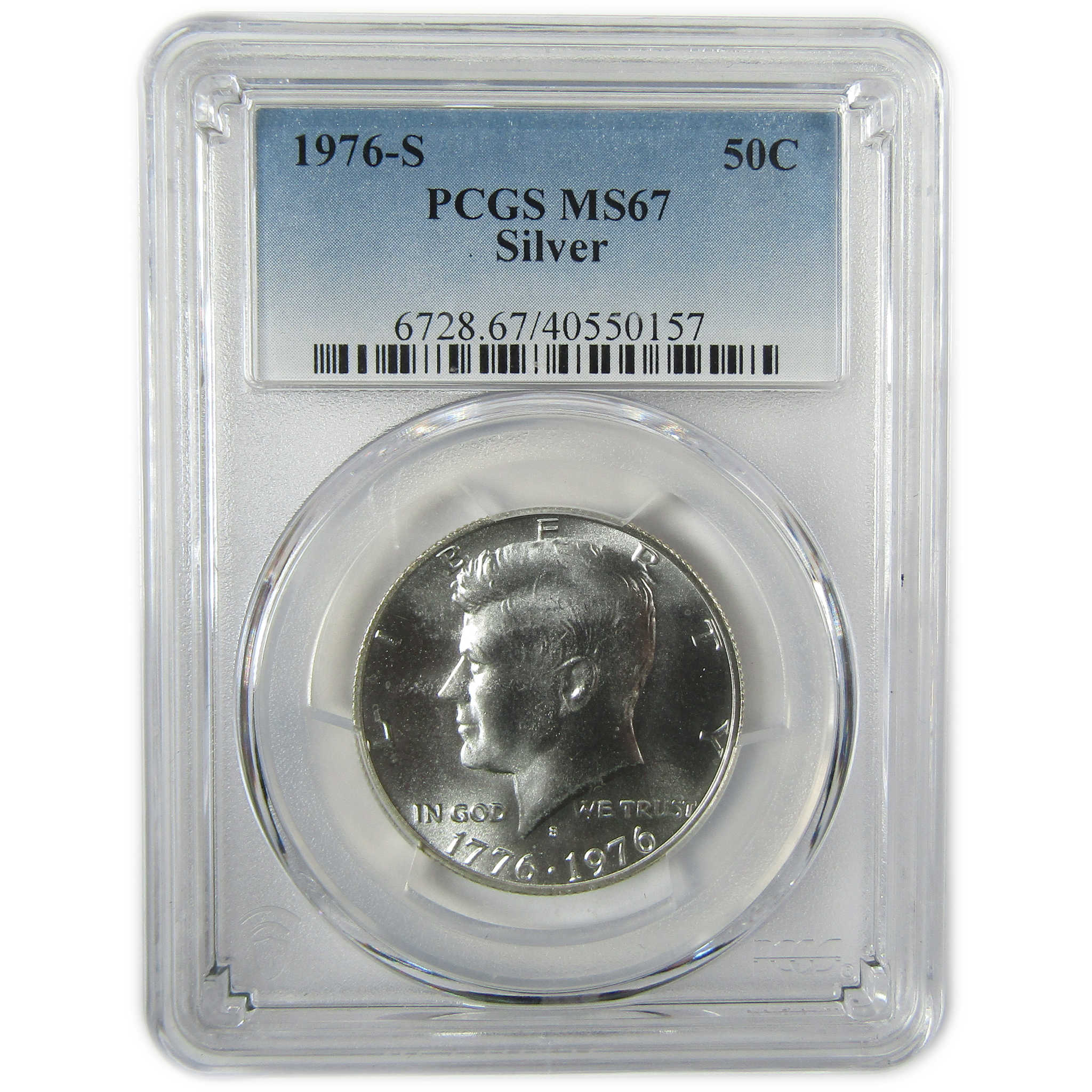 1976 S Kennedy Bicentennial Silver Half Dollar MS 67 PCGS SKU:CP1553