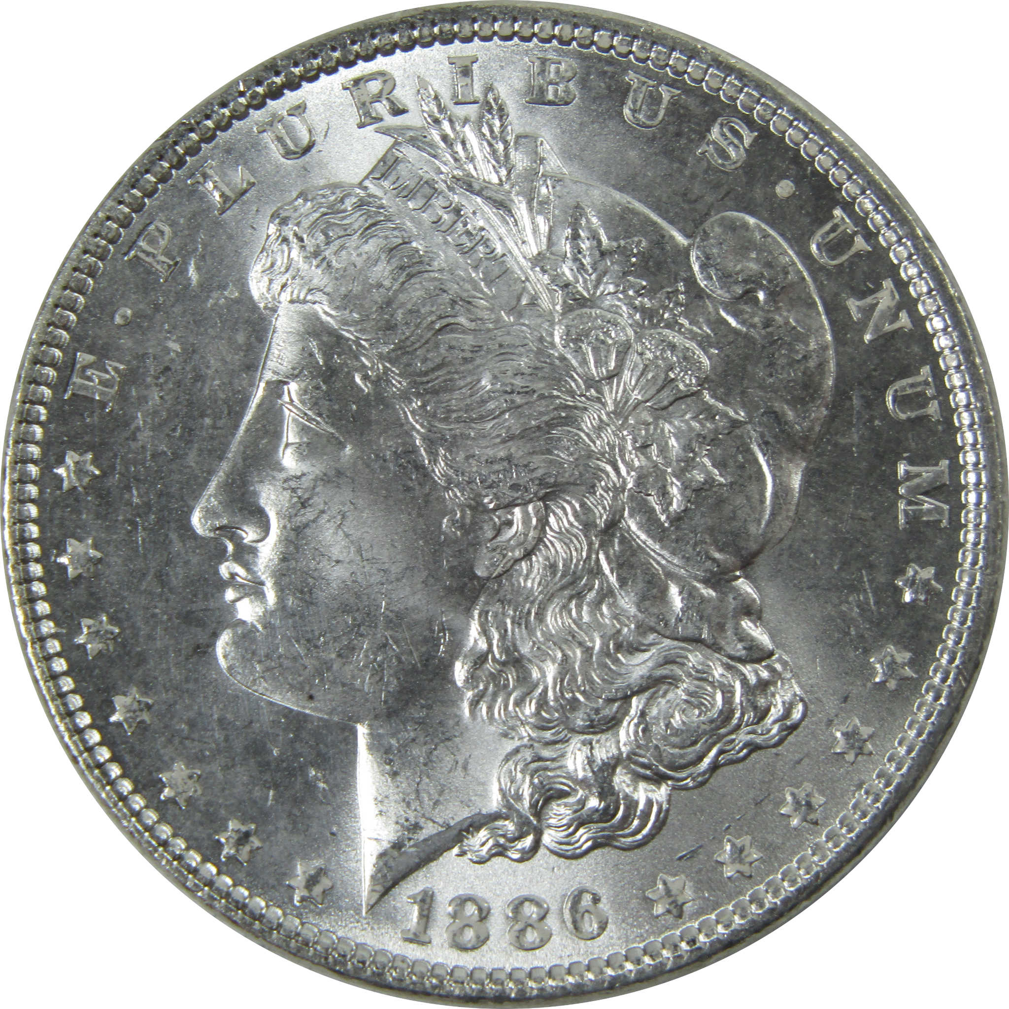 1886 Morgan Dollar Uncirculated Silver $1 Coin SKU:I16622 - Morgan coin - Morgan silver dollar - Morgan silver dollar for sale - Profile Coins &amp; Collectibles