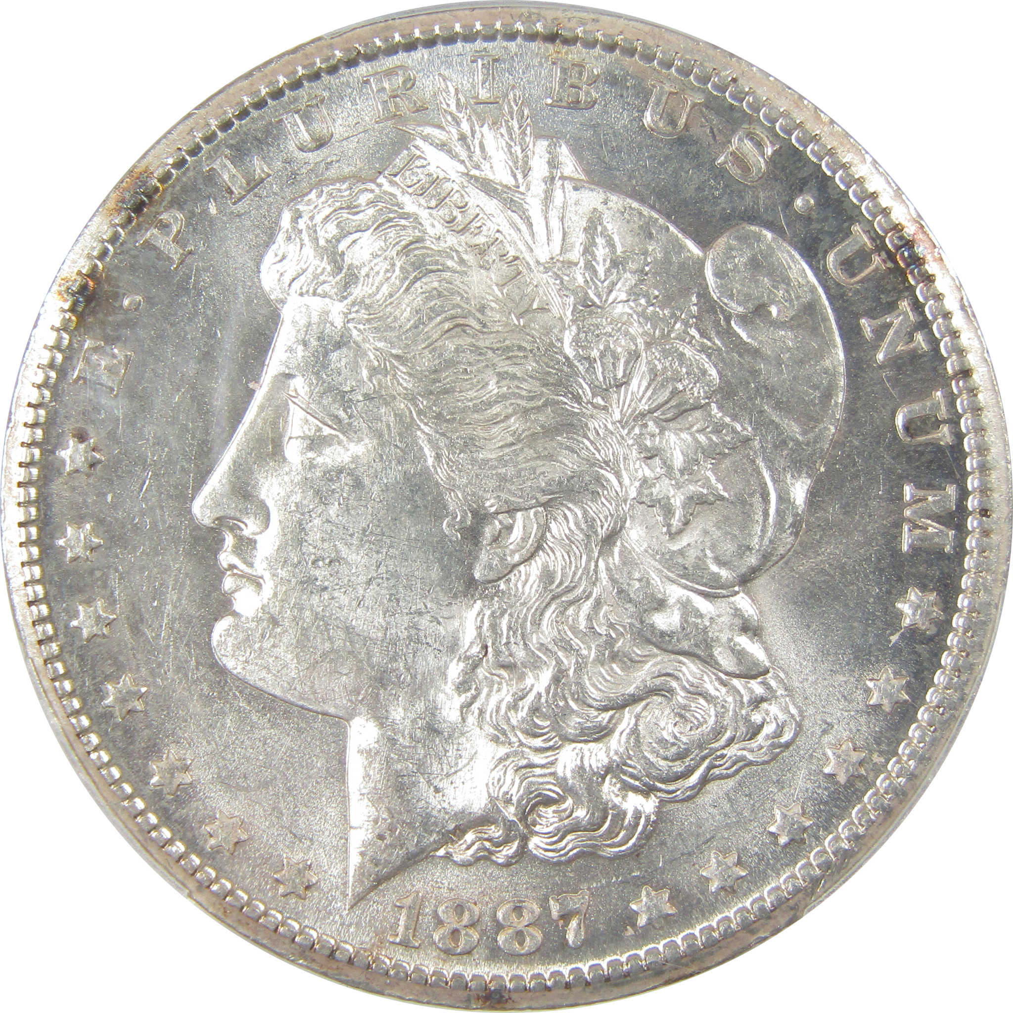 1887 S Morgan Dollar AU 58 PCGS Silver $1 Coin SKU:I23815 - Morgan coin - Morgan silver dollar - Morgan silver dollar for sale - Profile Coins &amp; Collectibles