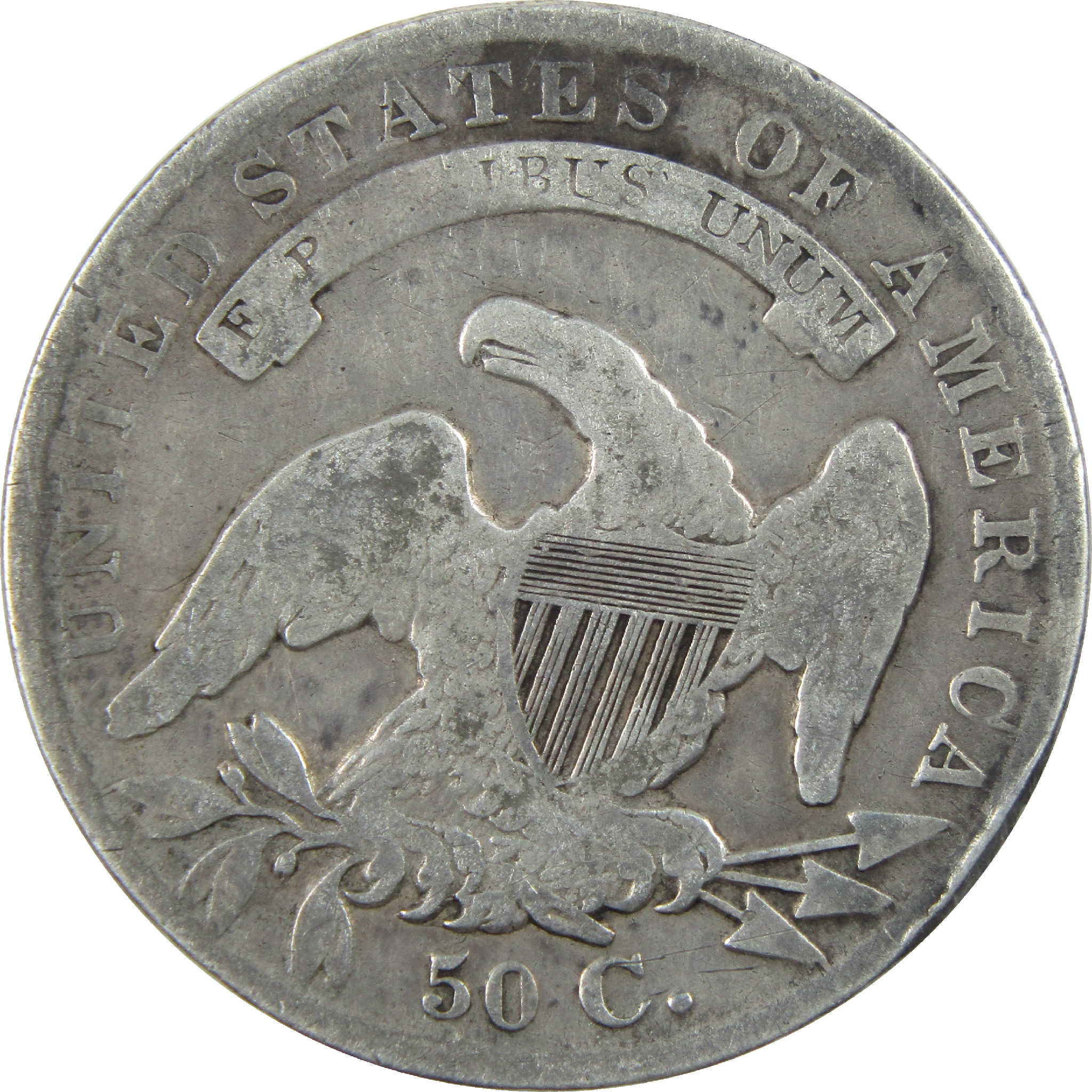 1836 Lettered Edge Capped Bust Half Dollar AG Silver 50c Coin SKU:I11768