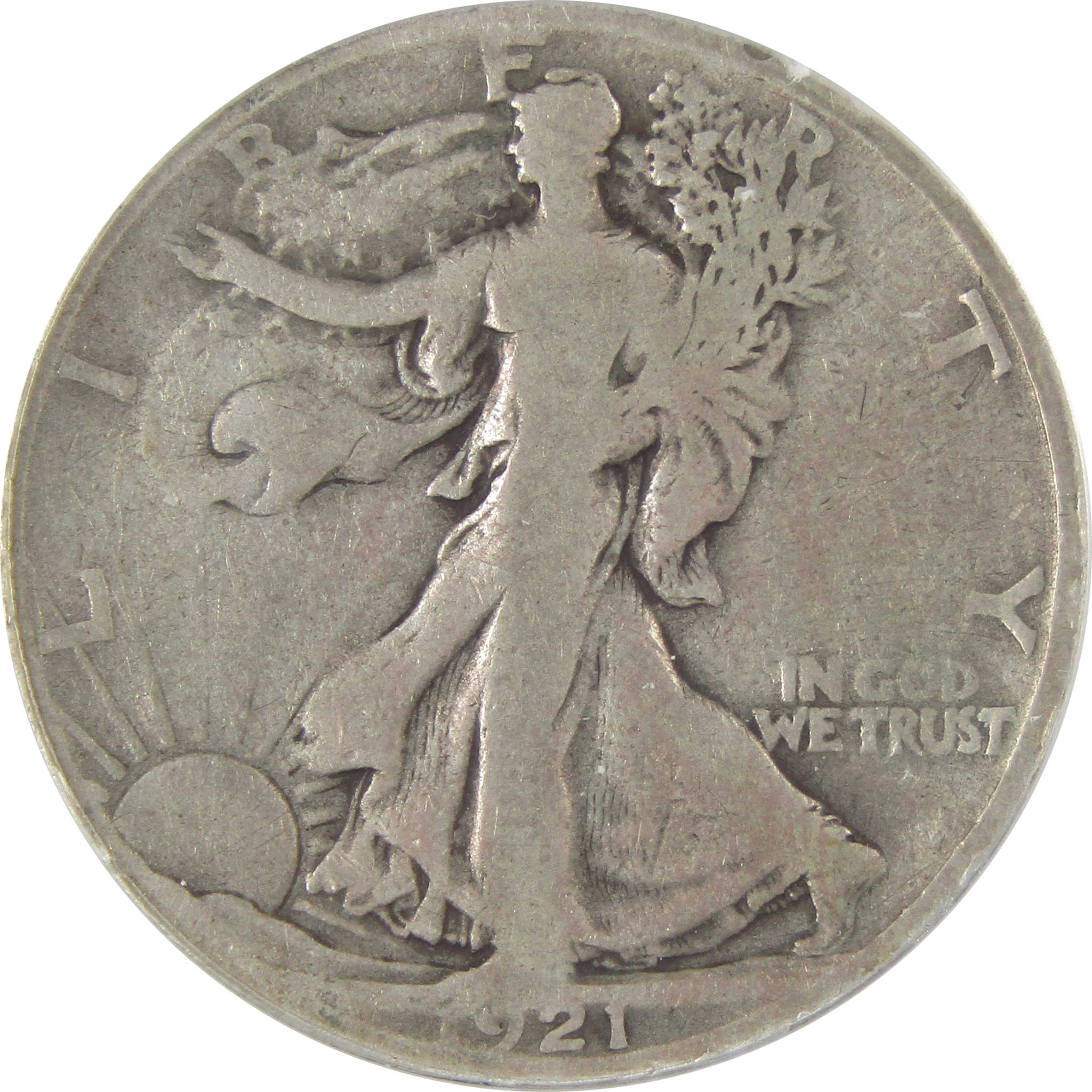 1921 S Liberty Walking Half Dollar G 6 ANACS Silver 50c Coin SKU:CP121