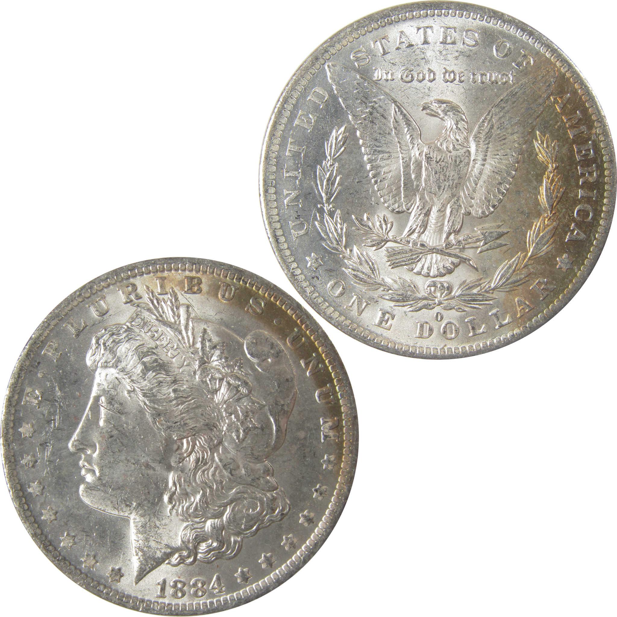 1884 O Morgan Silver Dollar BU Choice Uncirculated Toned SKU:I24177