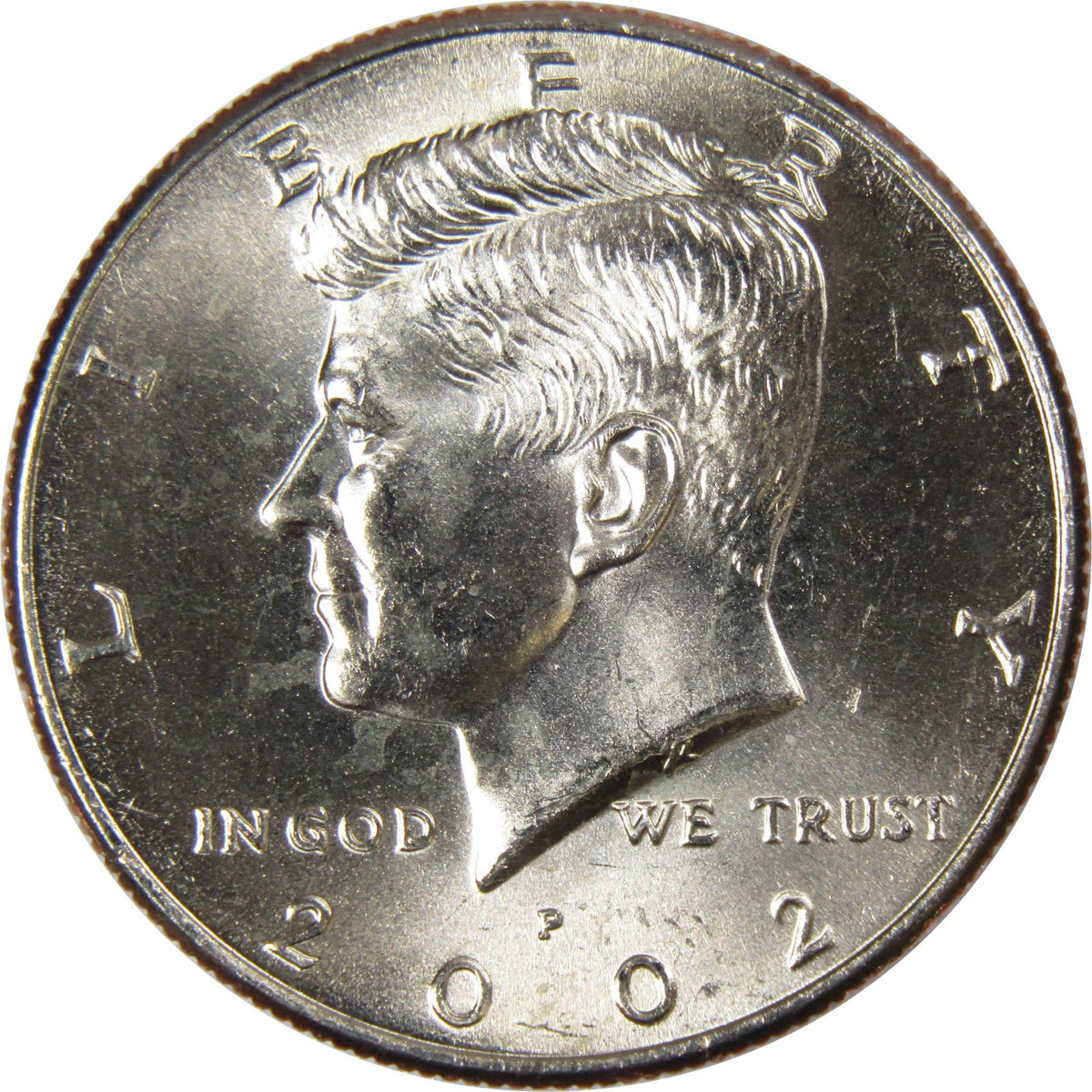 2002 P Kennedy Half Dollar Clad Uncirculated Mint State 50c Coin