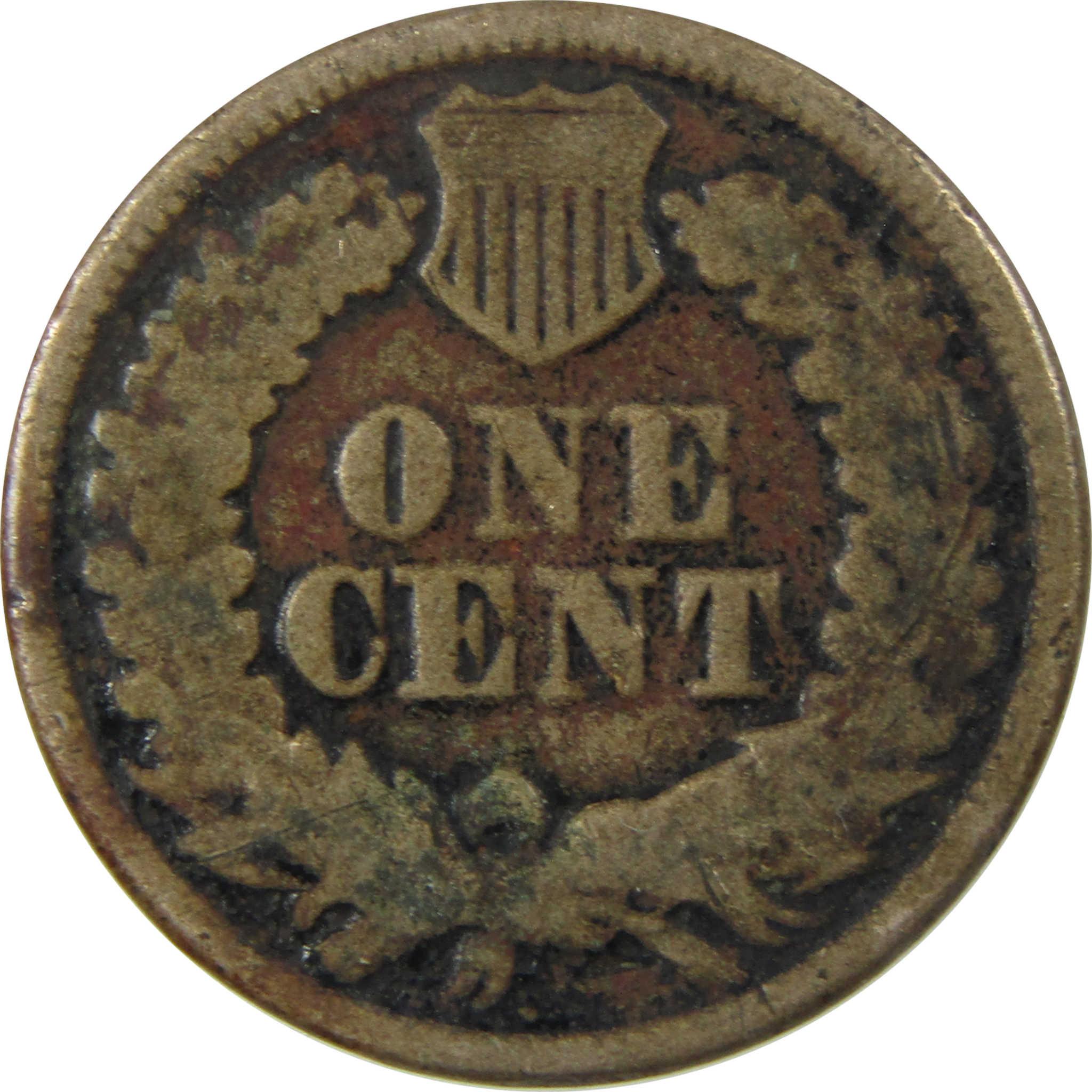1863 Indian Head Cent G Good Penny 1c Coin SKU:CP1302