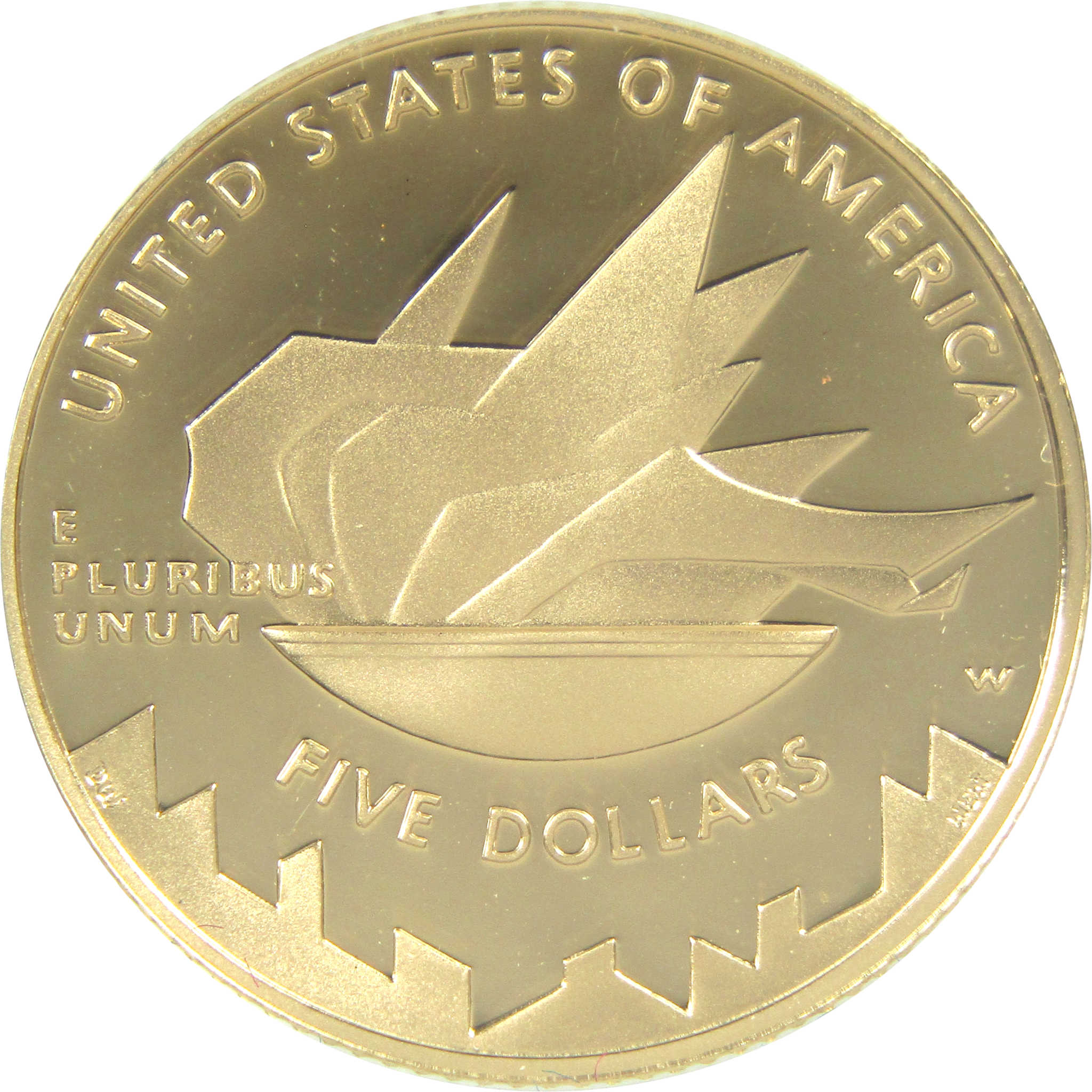 Salt Lake City Olympic Games Commemorative 2002 W Proof Gold $5 Coin