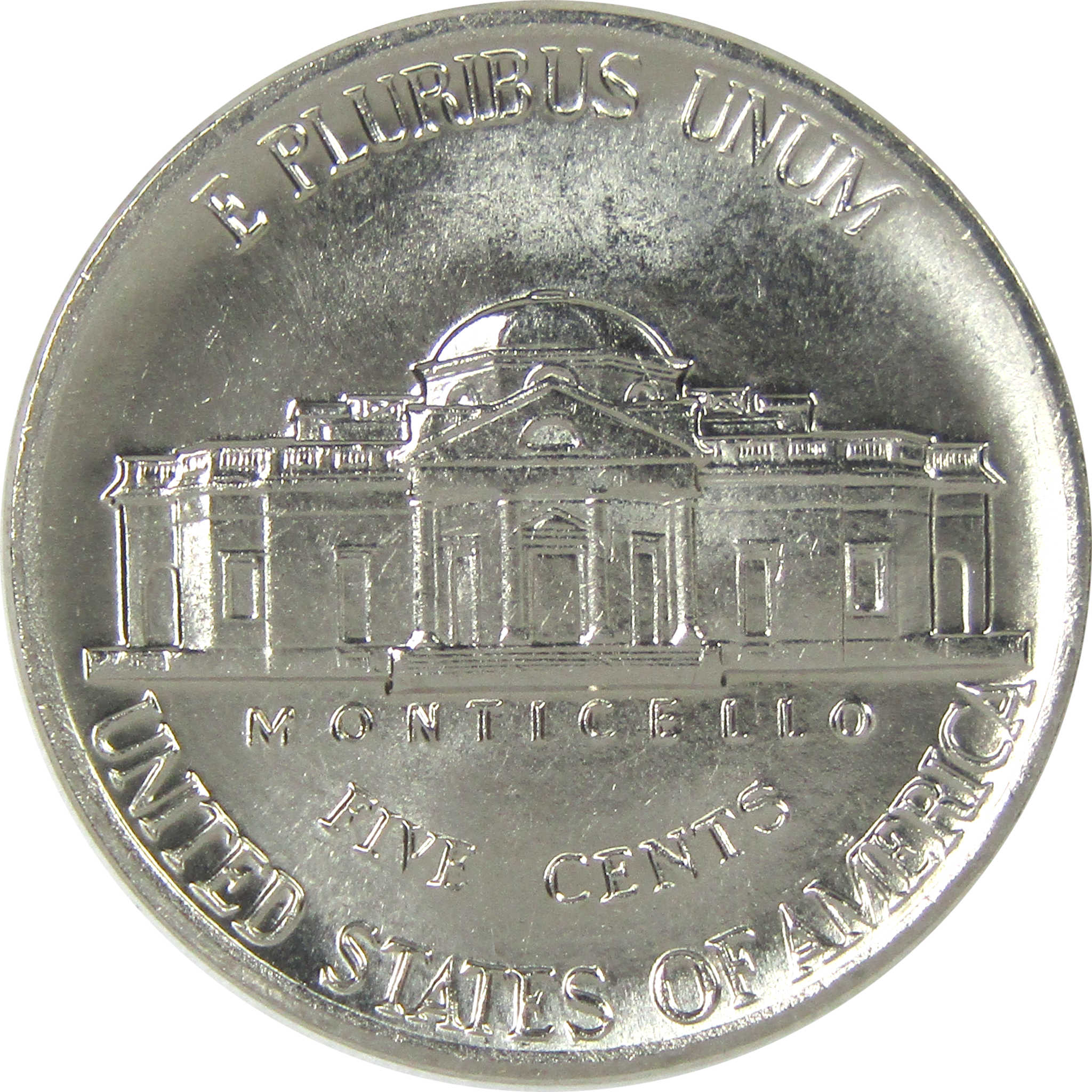 1986 D Jefferson Nickel Uncirculated 5c Coin