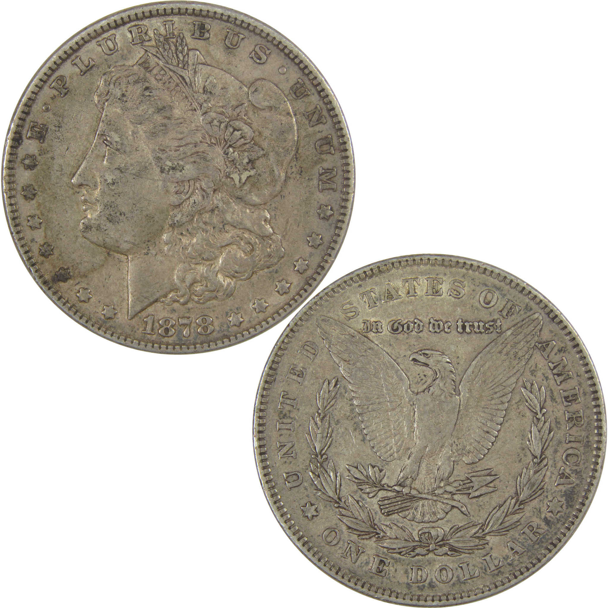 1878 7TF Rev 78 Morgan Dollar XF EF Extremely Fine Silver SKU:CPC1087 - Morgan coin - Morgan silver dollar - Morgan silver dollar for sale - Profile Coins &amp; Collectibles