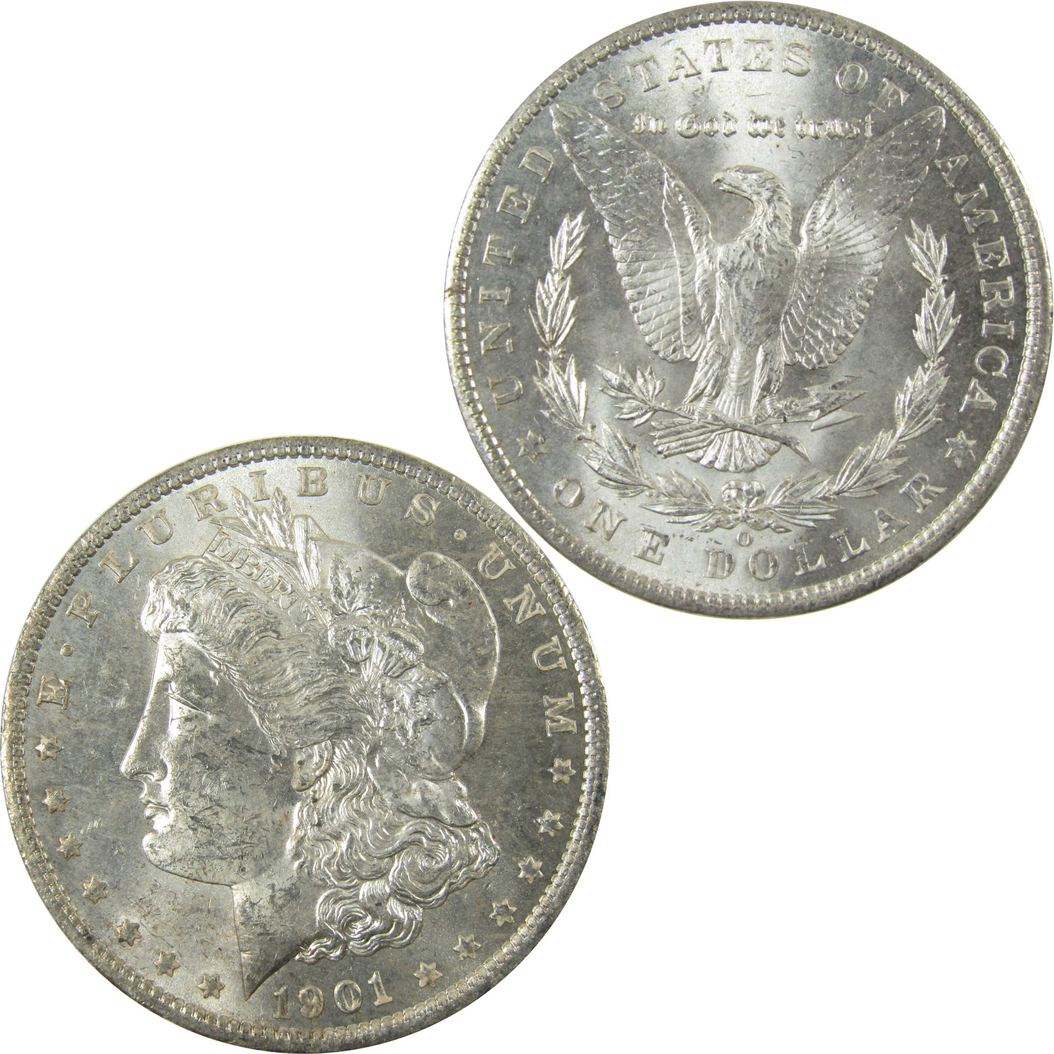 1901 O Morgan Silver Dollar Uncirculated Mint State $1 Coin SKU:I28495