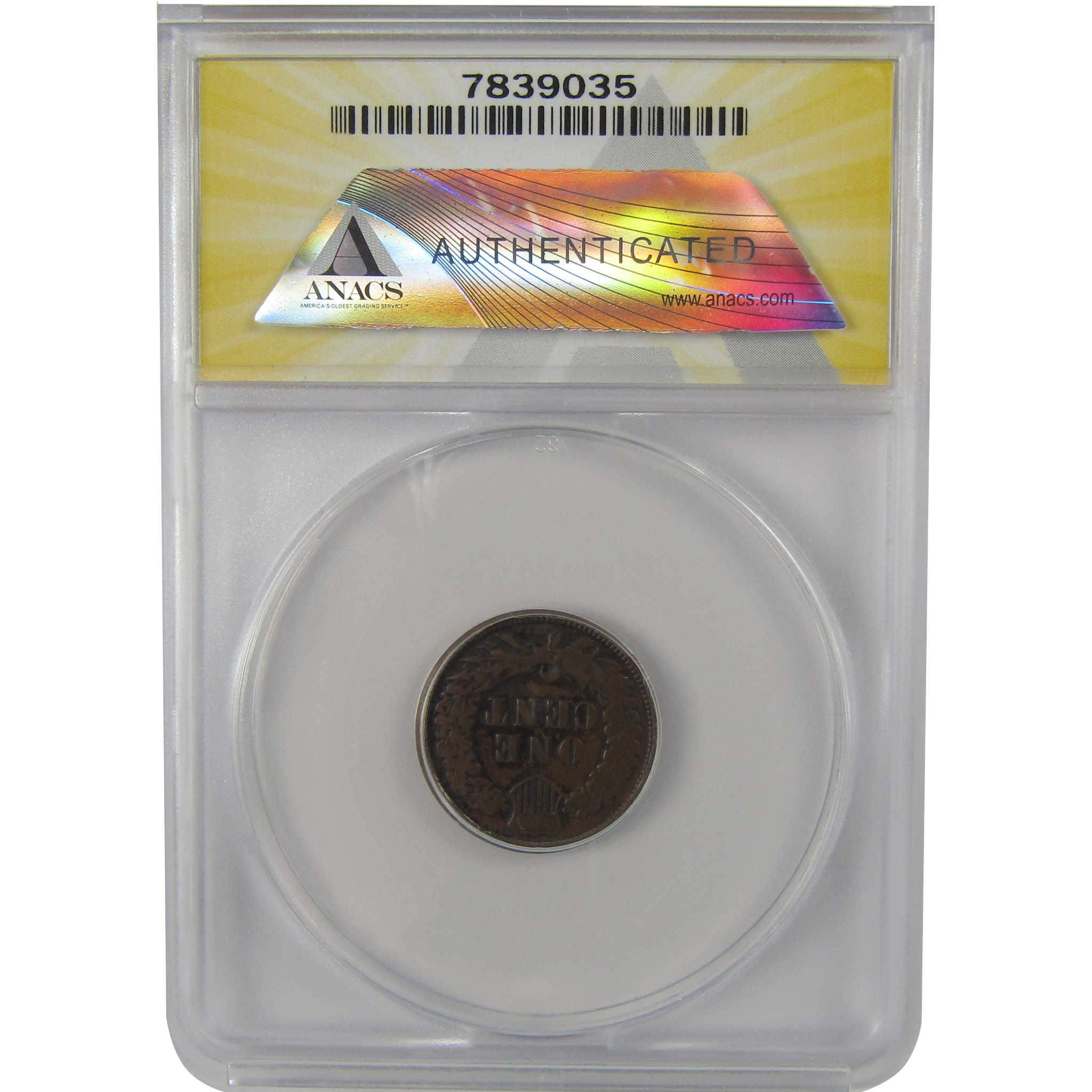 1875 Indian Head Cent F 15 ANACS Penny 1c Coin SKU:I22209