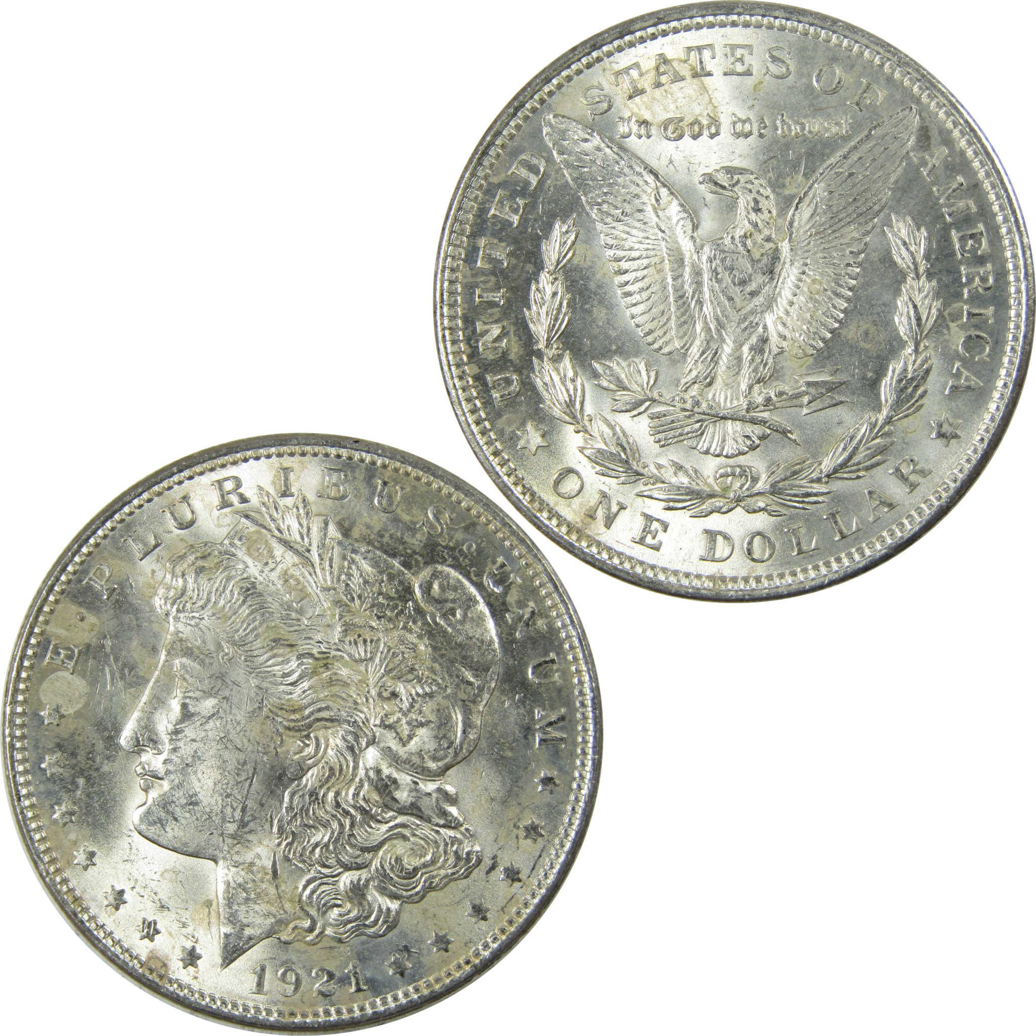 1921 Morgan Silver Dollar Uncirculated Mint State $1 Coin SKU:I25370 - Morgan coin - Morgan silver dollar - Morgan silver dollar for sale - Profile Coins &amp; Collectibles