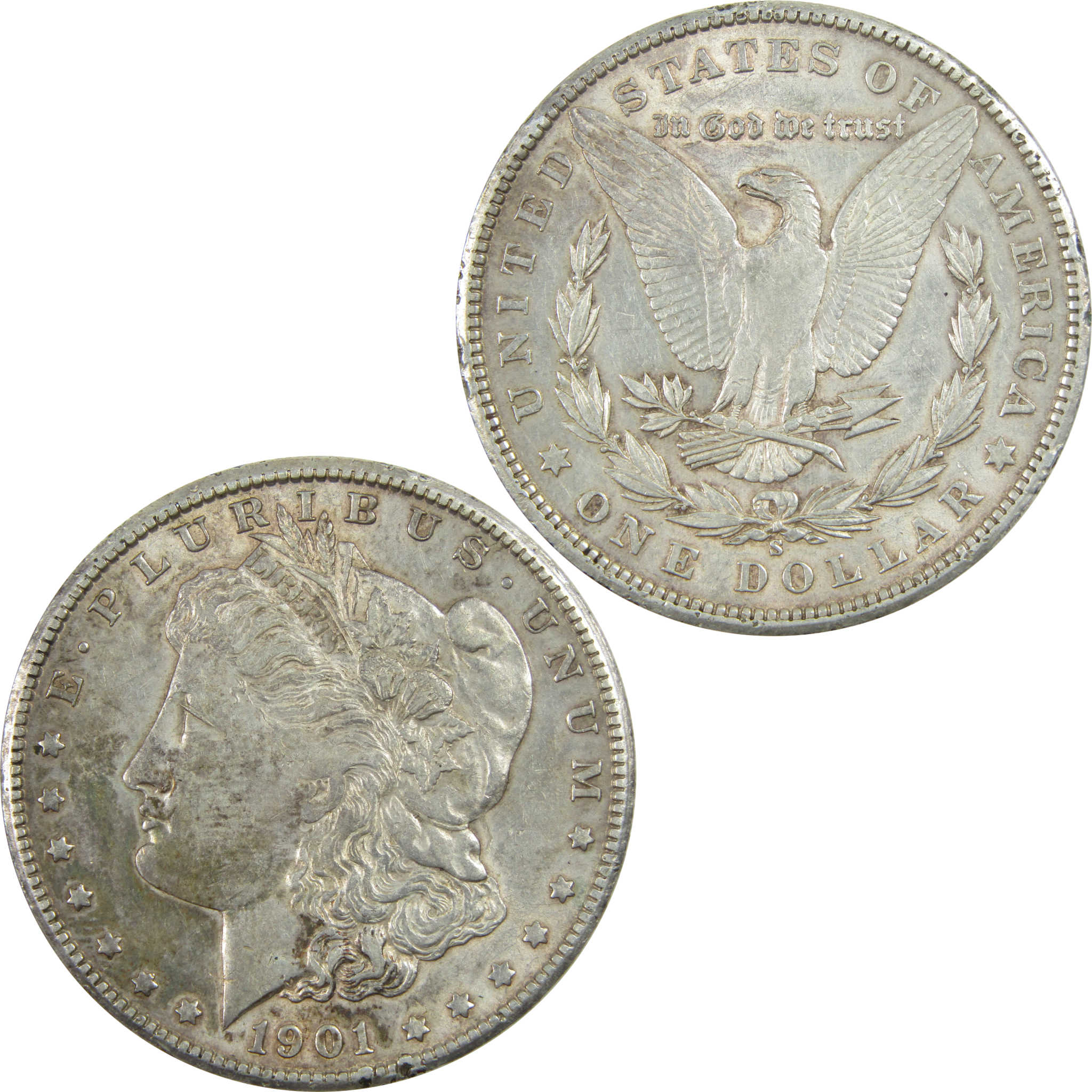 1901 S Morgan Dollar XF EF Extremely Fine Silver $1 Coin SKU:I13367 - Morgan coin - Morgan silver dollar - Morgan silver dollar for sale - Profile Coins &amp; Collectibles