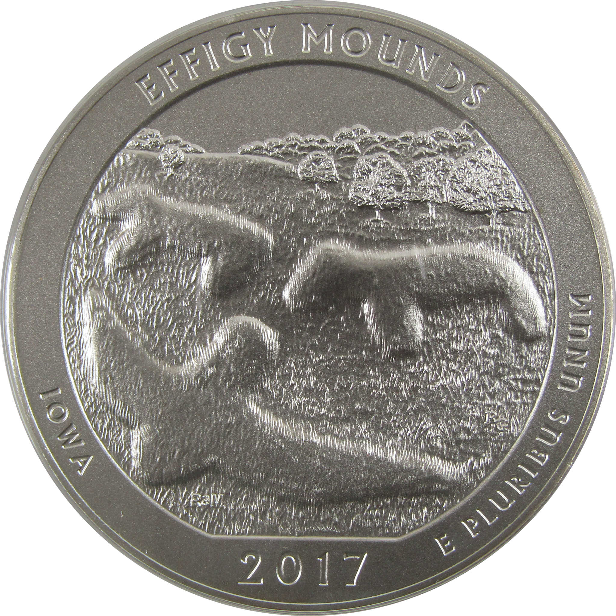 2017 P Effigy Mounds National Park 5 oz Silver OGP COA SKU:CPC2579