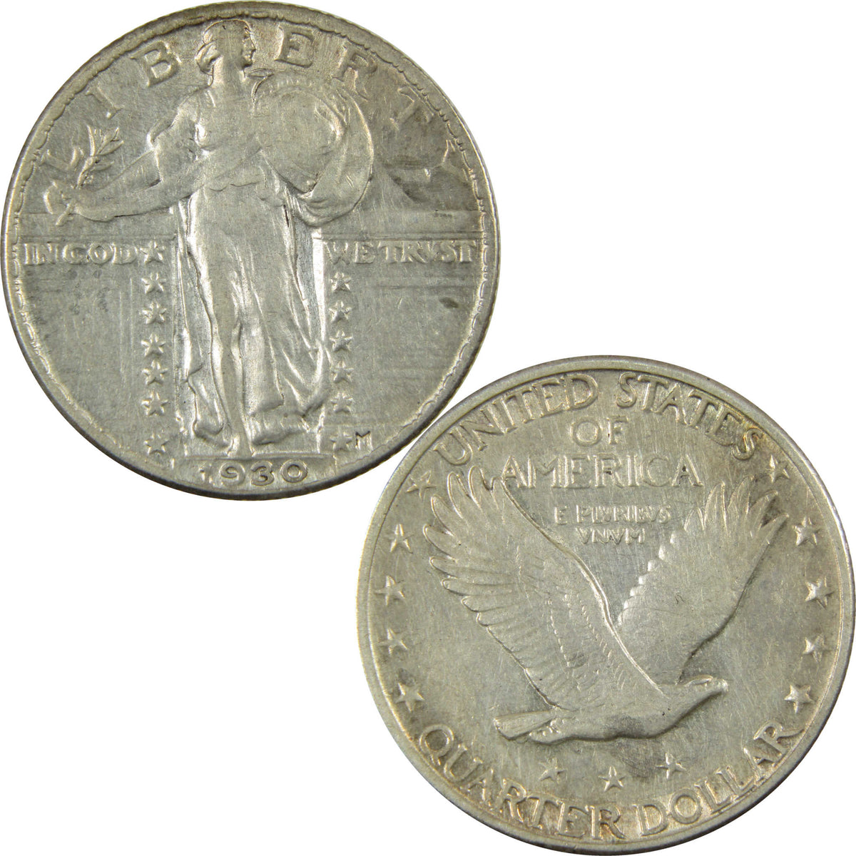 1930 Standing Liberty Silver Quarter XF EF Extremely Fine SKU:CP1775