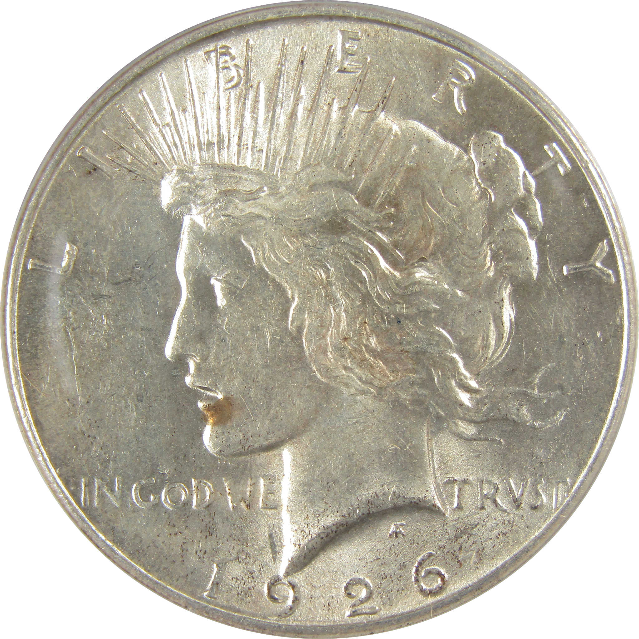 1926 S Peace Dollar MS 60 Details ANACS Silver Uncirculated SKU:I20350