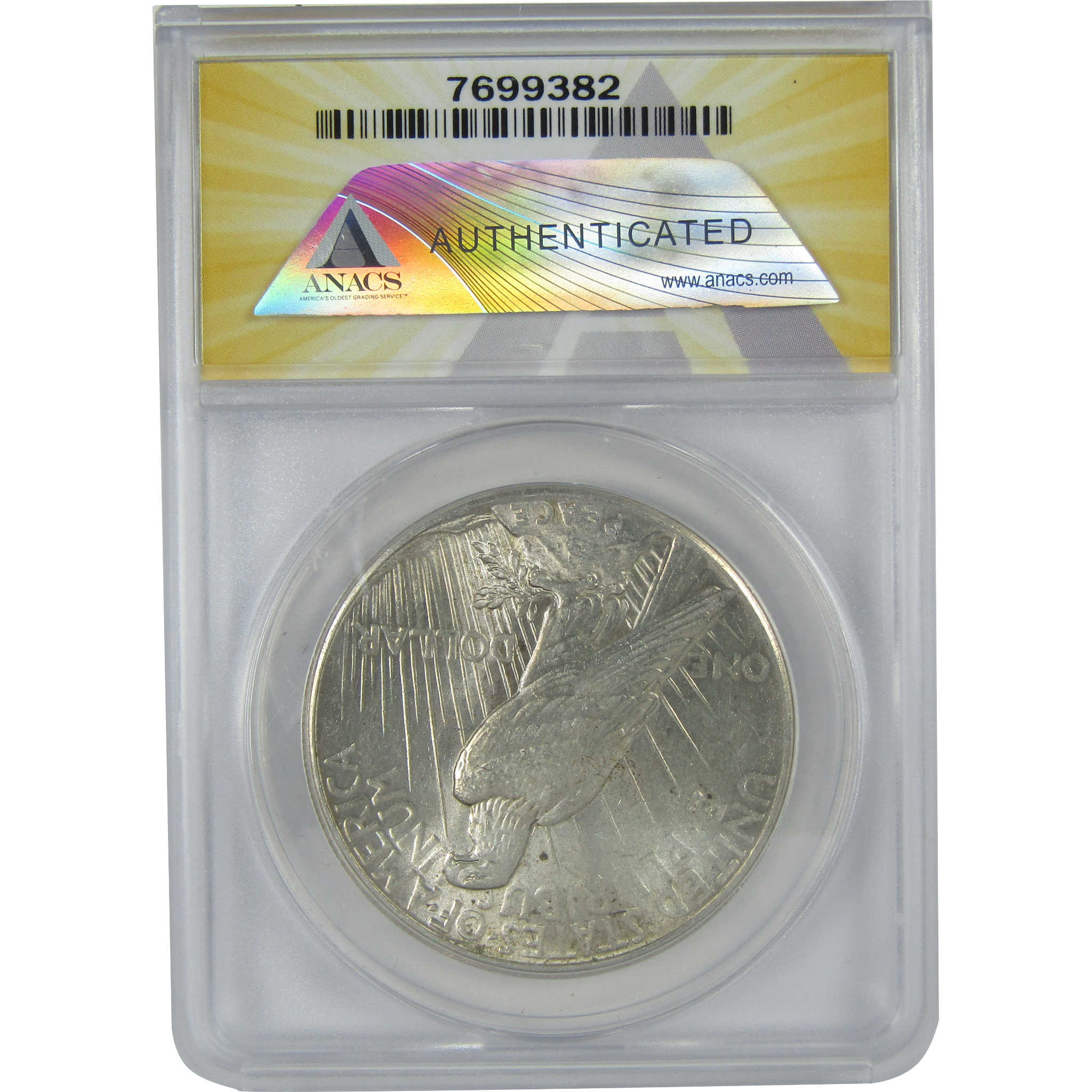 1926 Peace Dollar MS 61 ANACS Silver $1 Uncirculated Coin SKU:I16389