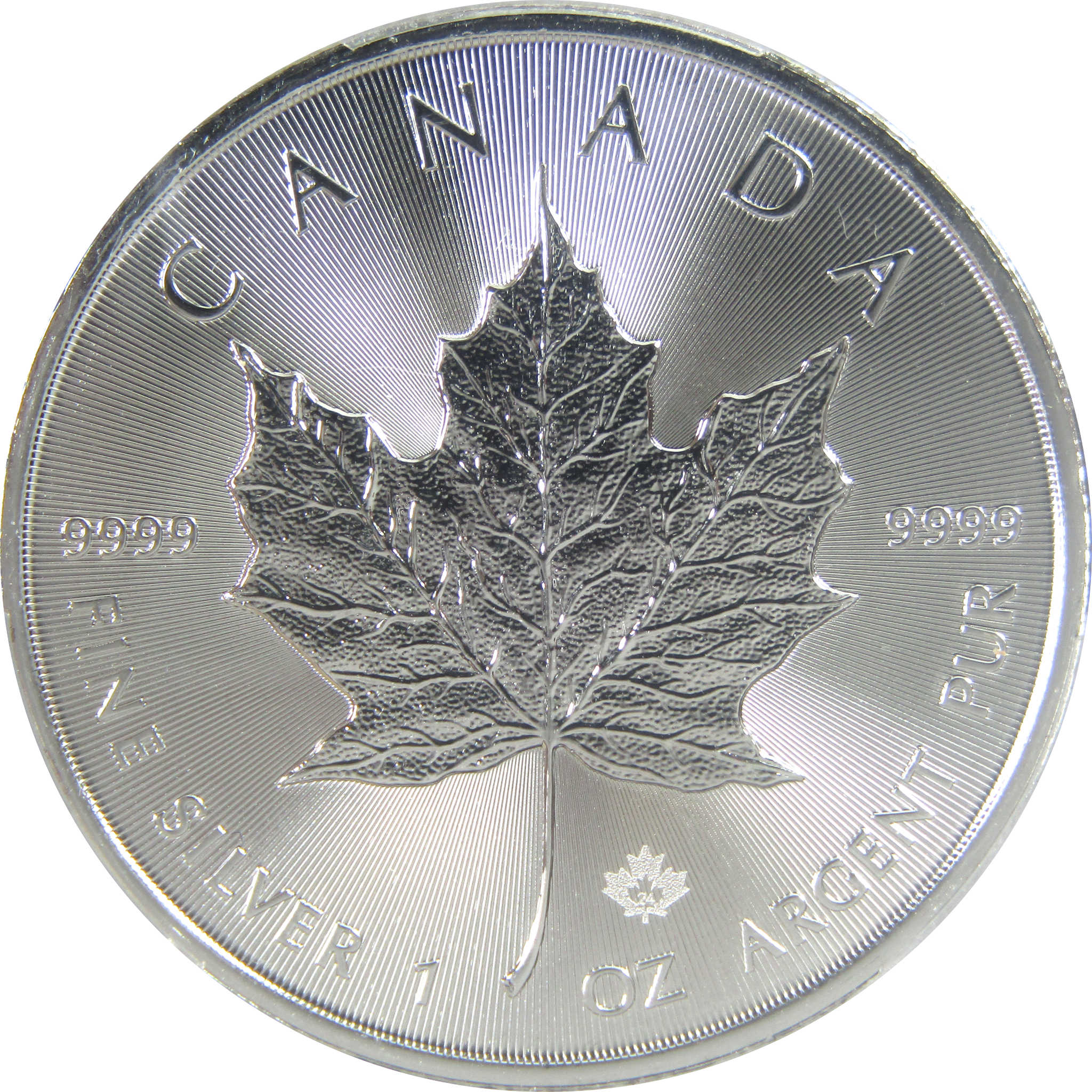 2024 Canadian Maple Leaf BU Gem Uncirculated PCGS 1 oz .9999 Silver $5